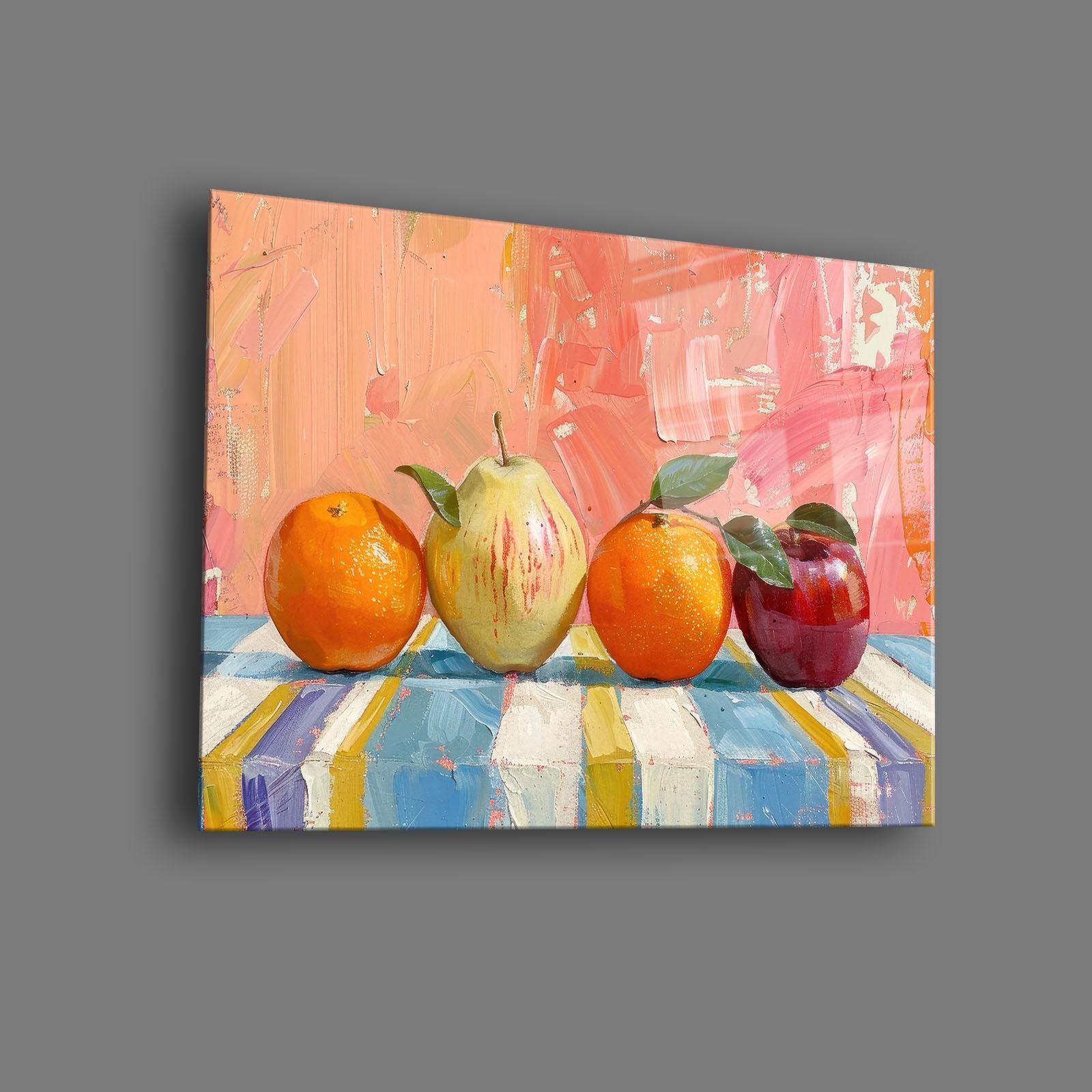 Quadro Decorativo em Vidro Temperado 30x40 cm, Multicolor, Impressão UV (4 mm) – Camtbl-053