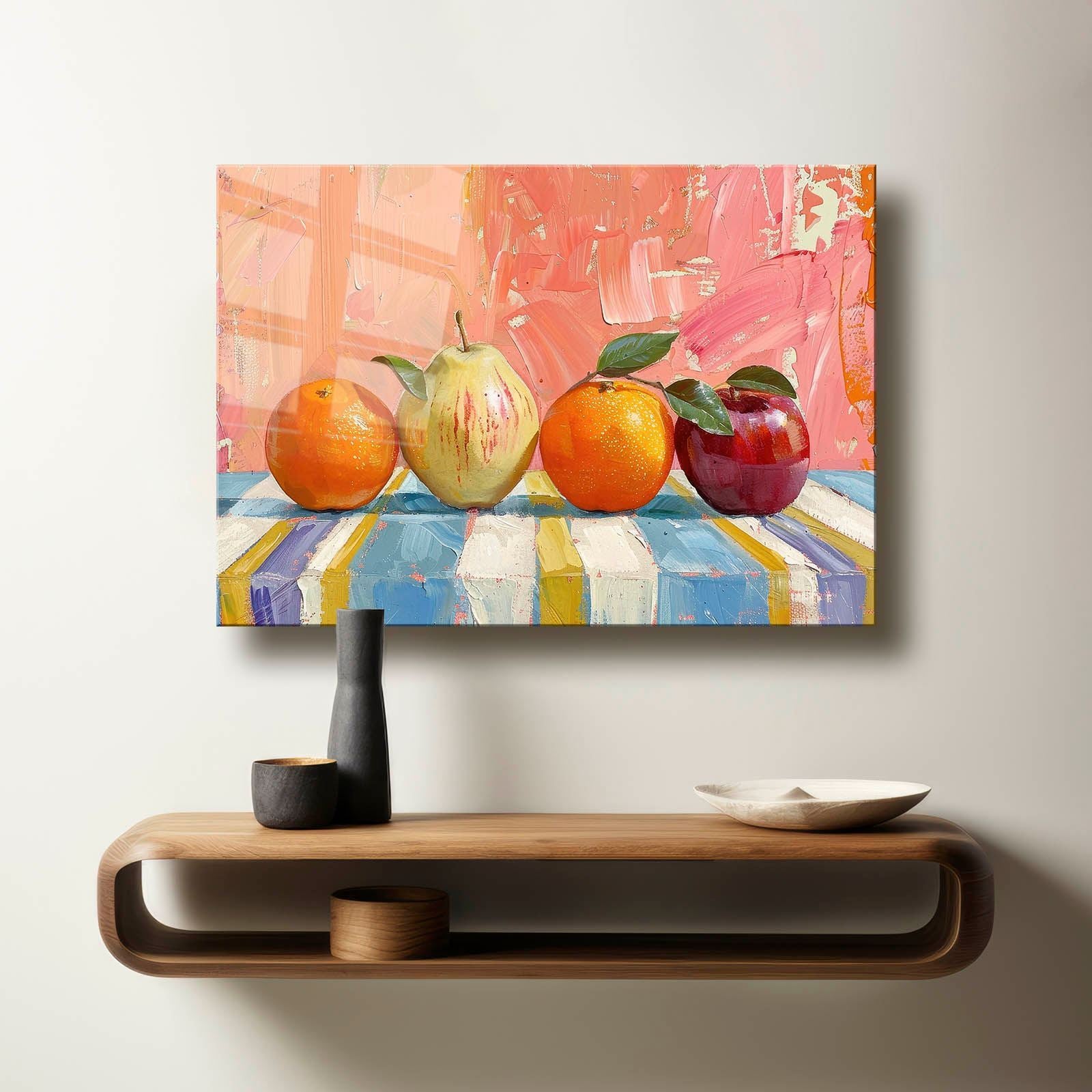 Quadro Decorativo em Vidro Temperado Multicolor 35x50 cm (4 mm, Impressão UV) – Camtbl-053