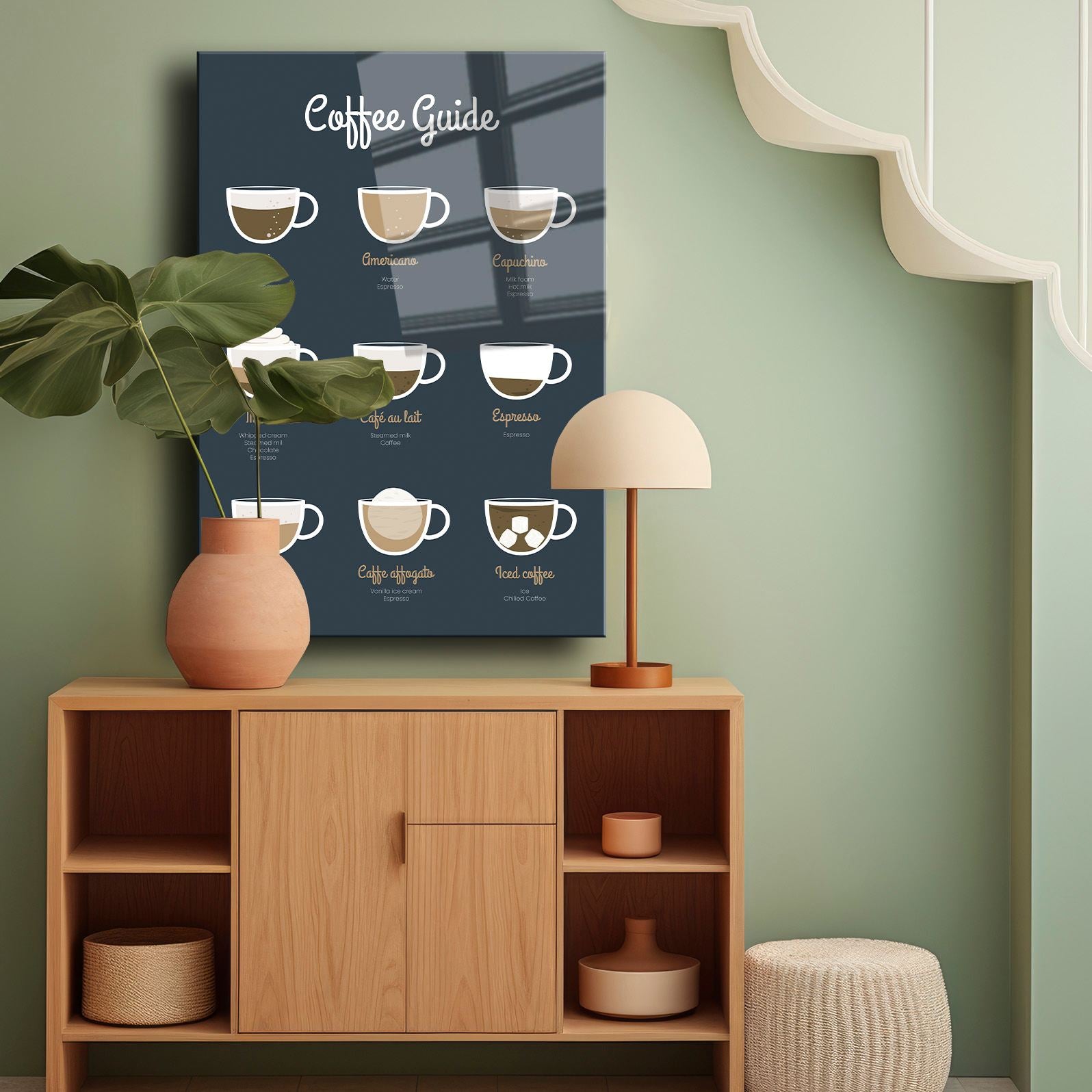 Quadro Decorativo em Vidro Temperado 30x40 cm (4 mm), Multicolor, Impressão UV – Camtbl-055