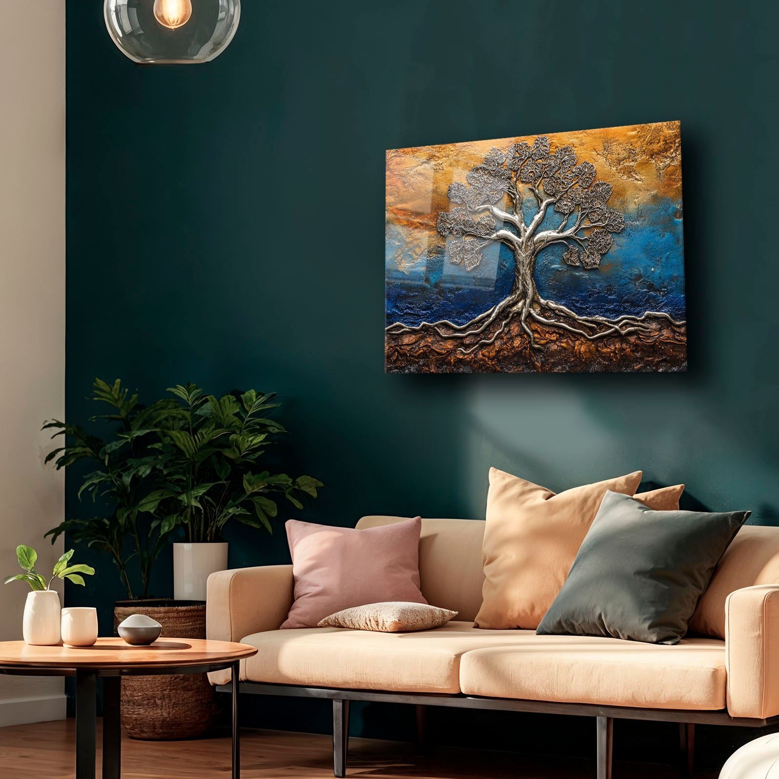 Quadro Decorativo em Vidro Temperado (4 mm) 30 x 40 cm Multicolor com Impressão UV – Camtbl-056