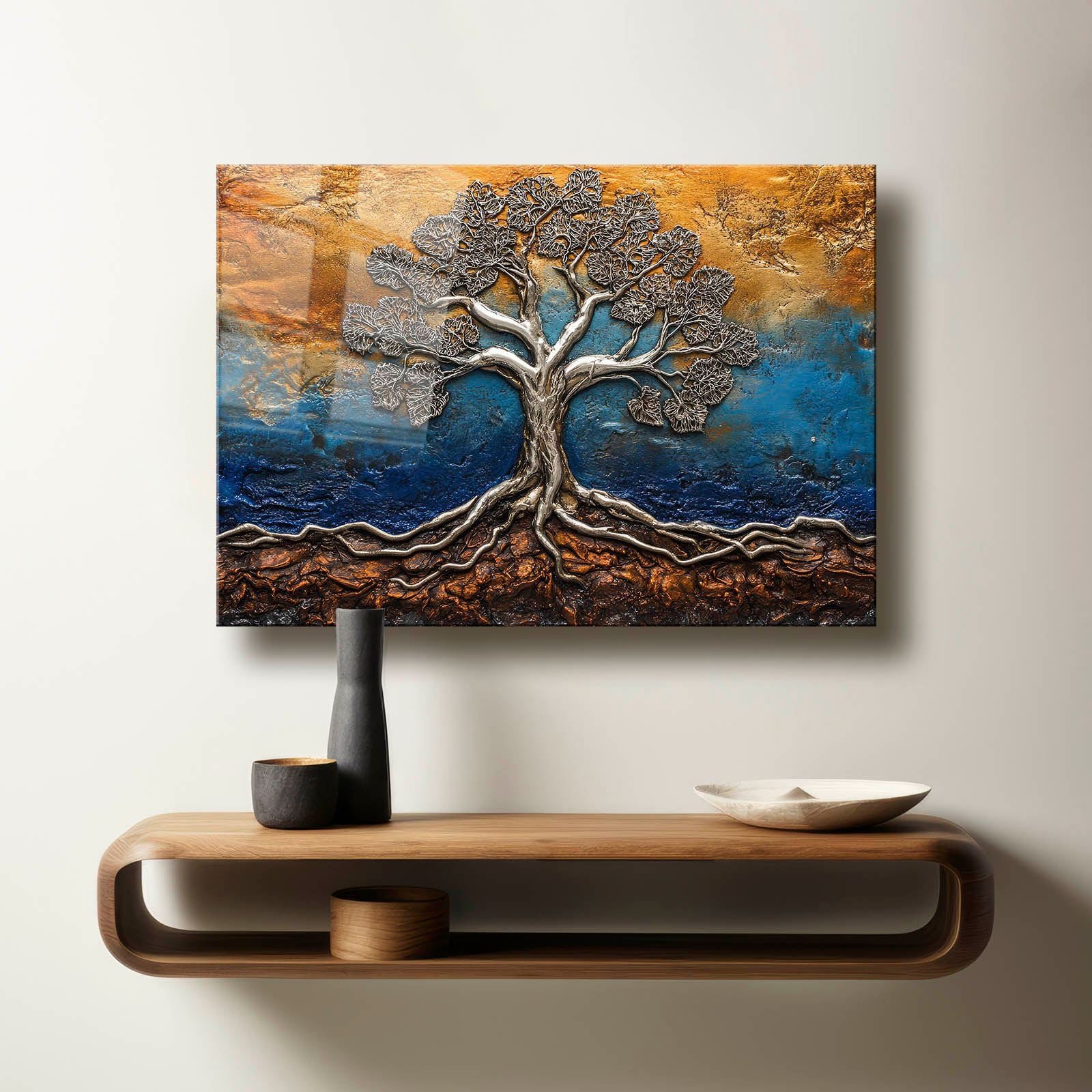 Quadro Decorativo em Vidro Temperado 35x50 cm Multicolor (4 mm, Impressão UV) – Camtbl-056