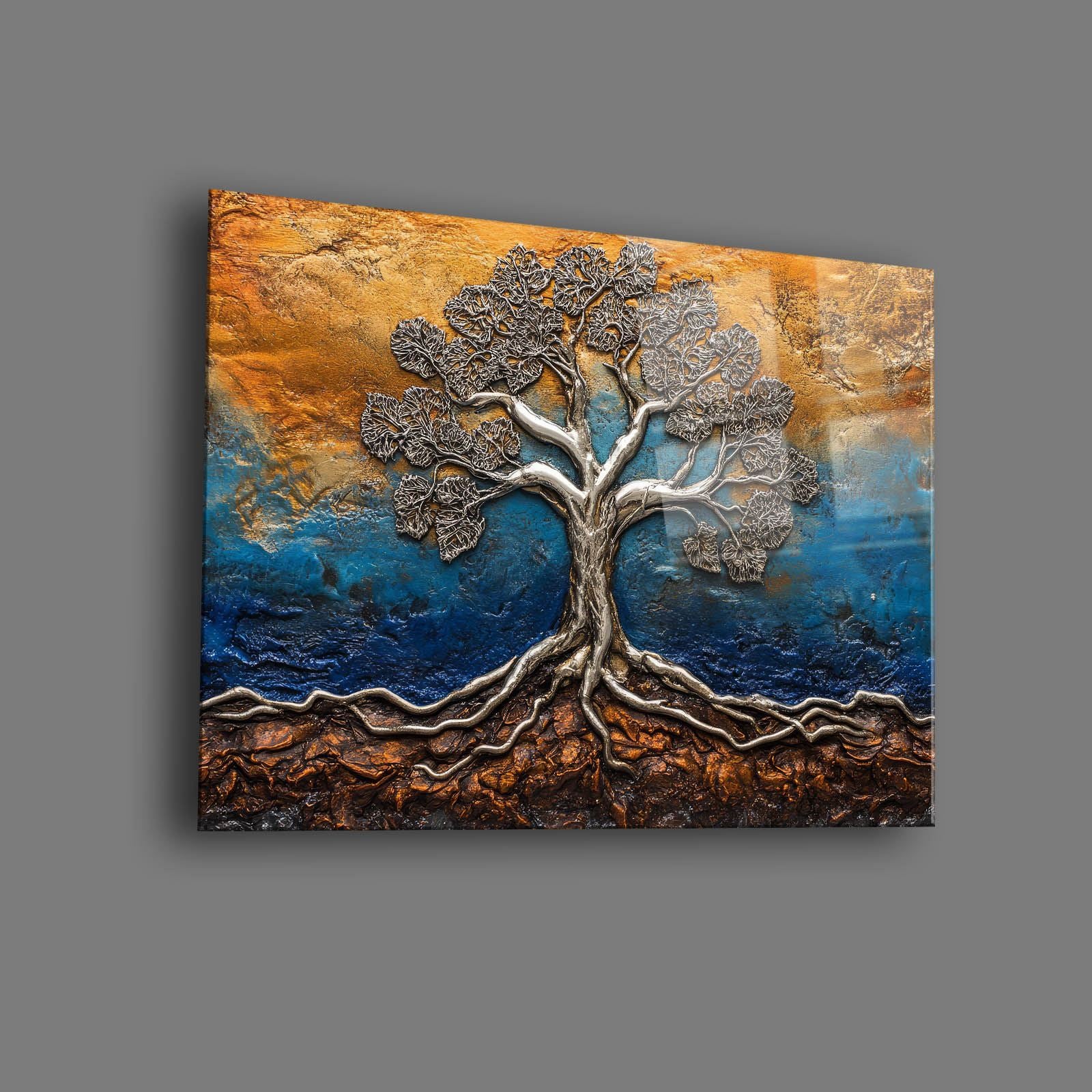 Quadro Decorativo em Vidro Temperado 35x50 cm Multicolor (4 mm, Impressão UV) – Camtbl-056