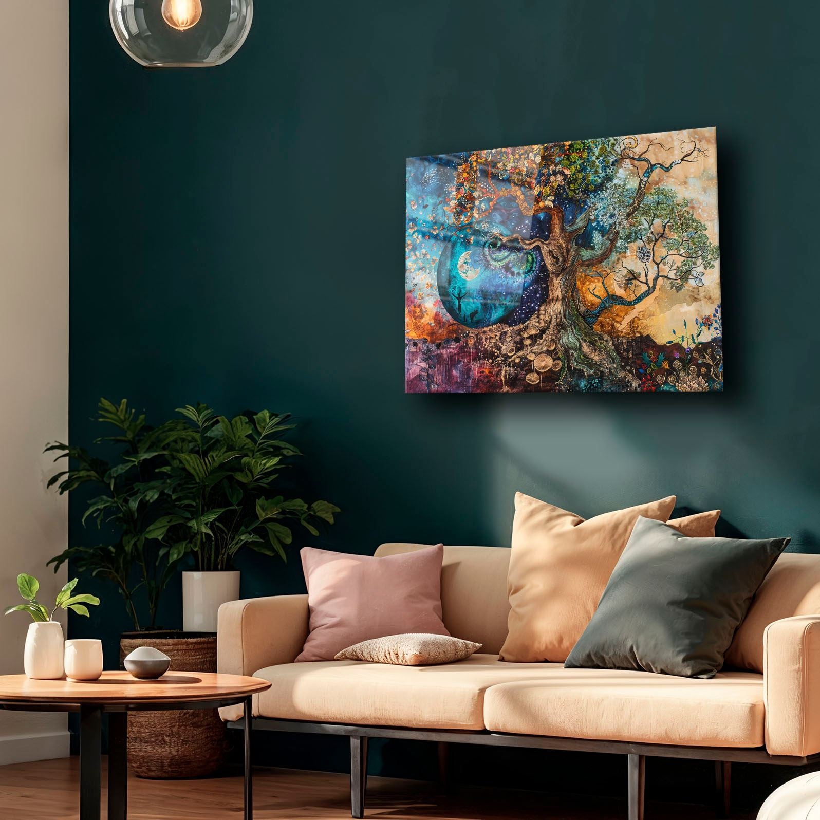 Quadro Decorativo em Vidro Temperado 30x40 cm Multicolor (4 mm, Impressão UV) – Camtbl-057