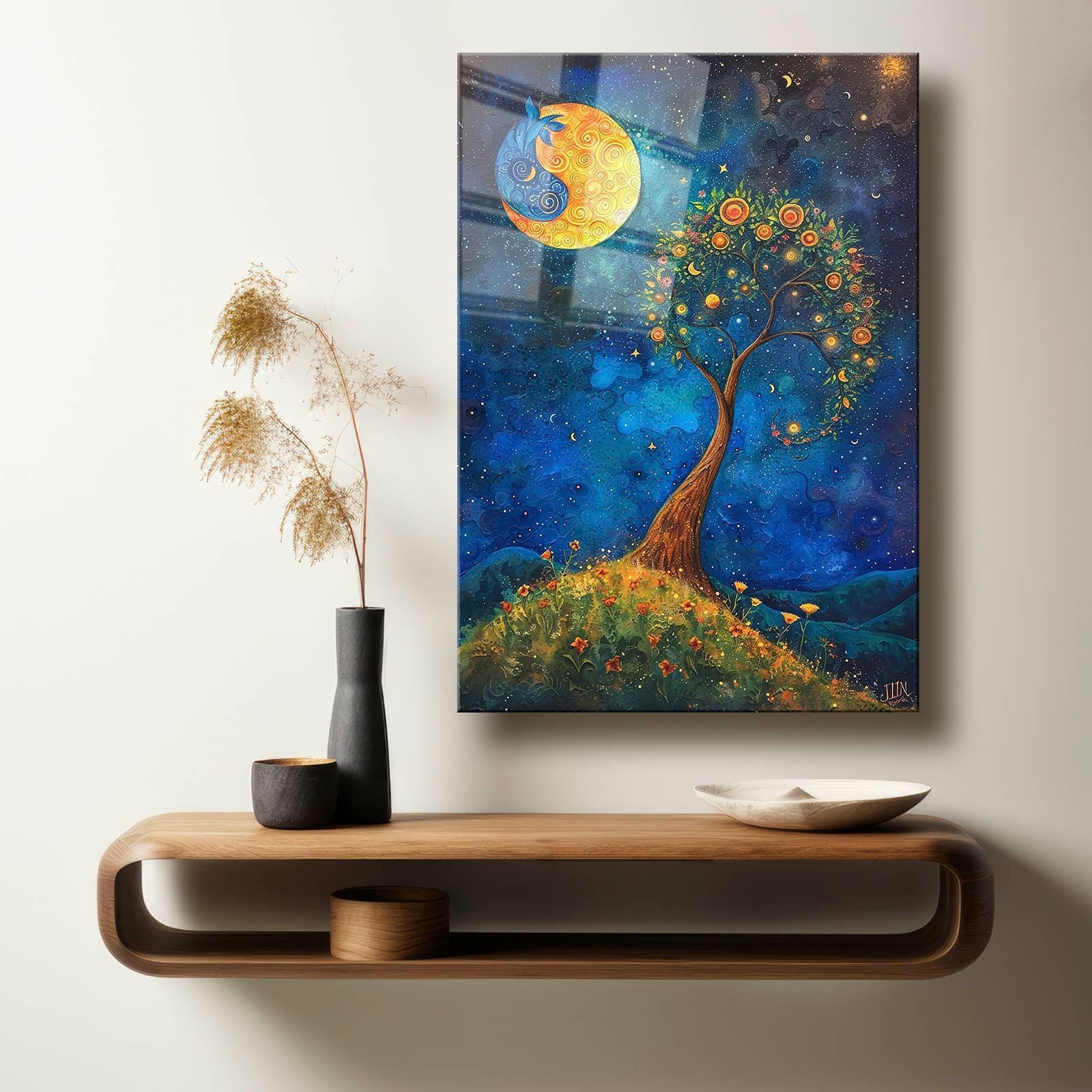 Quadro Decorativo em Vidro Temperado 30 x 40 cm – Multicolor, Impressão UV (4 mm)