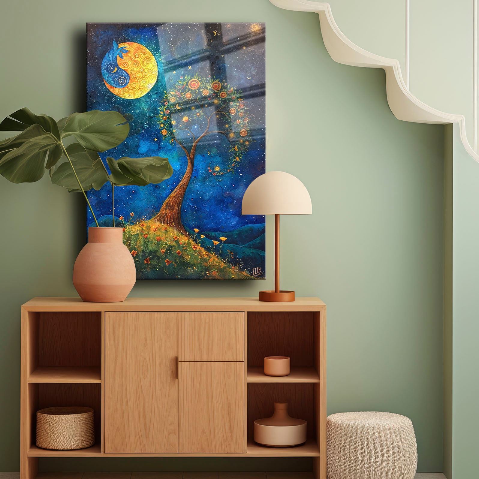 Quadro Decorativo em Vidro Temperado 30 x 40 cm – Multicolor, Impressão UV (4 mm)