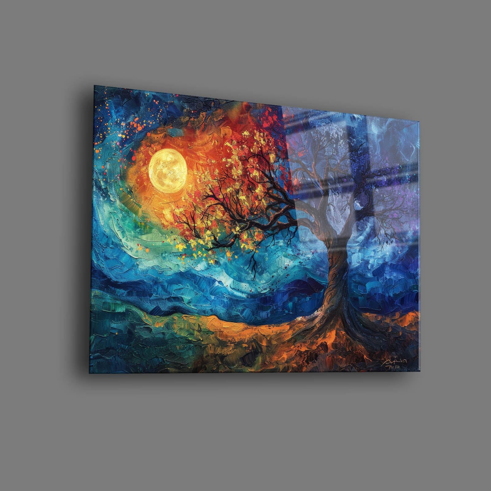 Quadro Decorativo em Vidro Temperado 100% 30x40 cm Multicolor (4 mm) – Impressão UV – Camtbl-059
