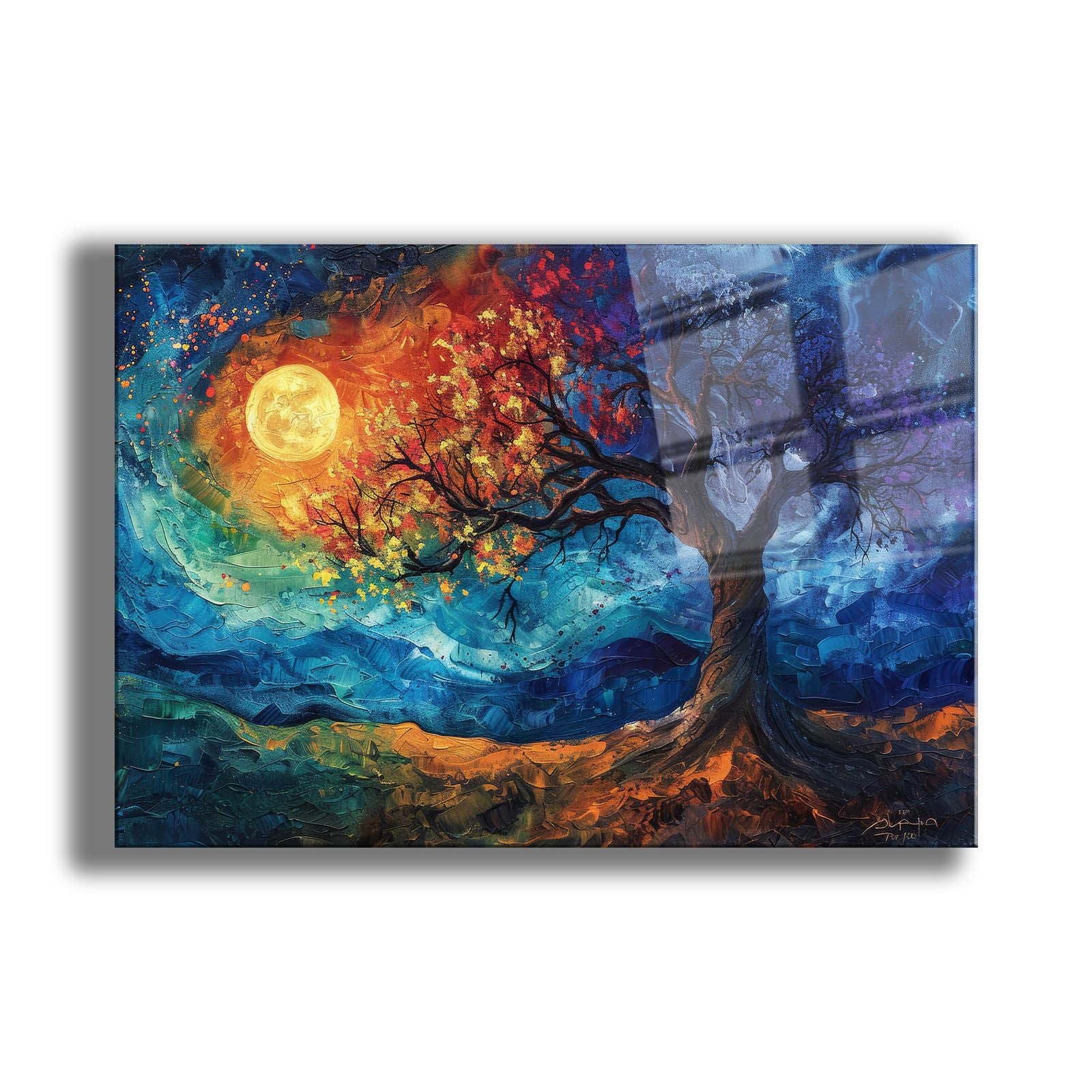 Quadro Decorativo em Vidro Temperado 100% 30x40 cm Multicolor (4 mm) – Impressão UV – Camtbl-059