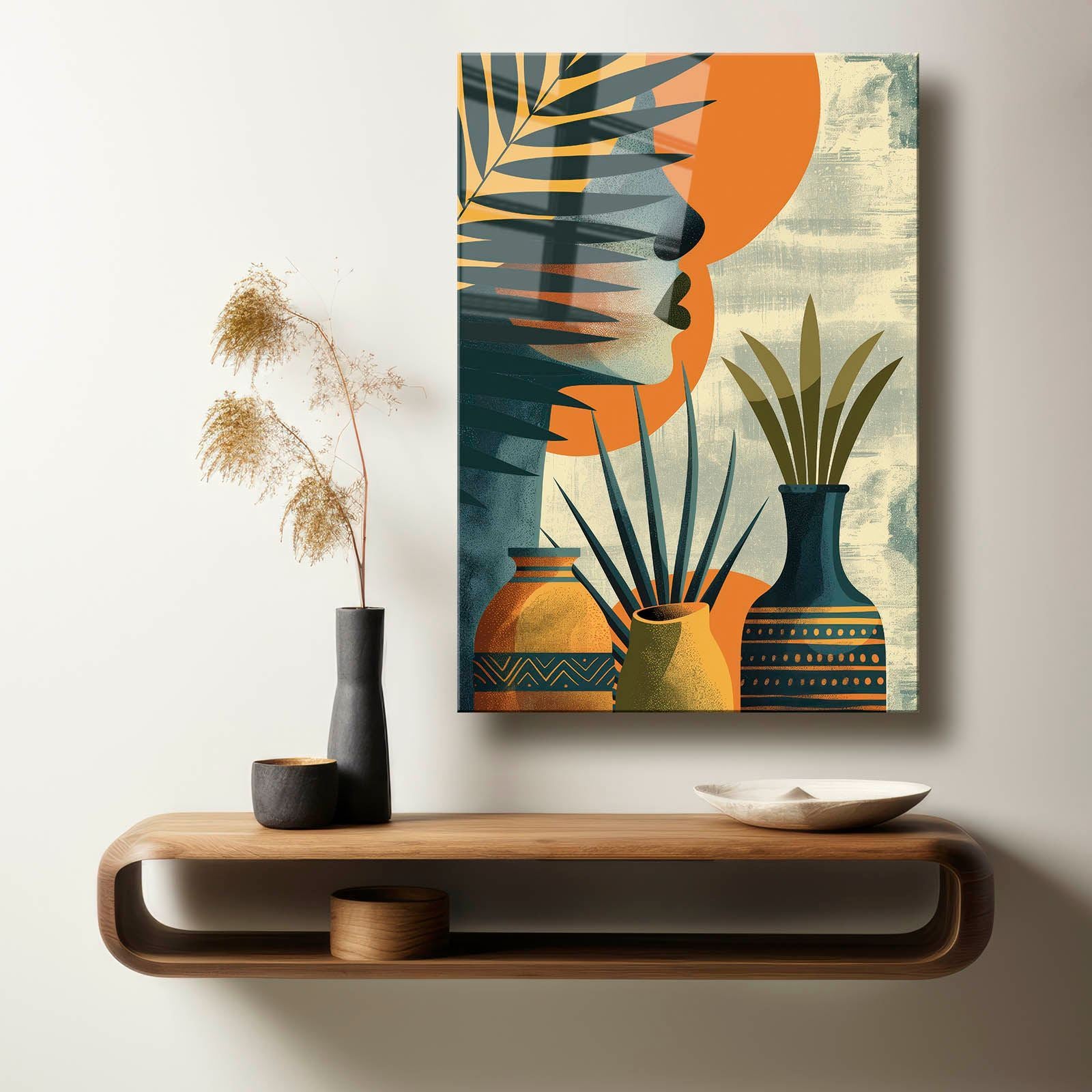 Quadro Decorativo em Vidro Temperado 4 mm Multicolor 35 x 50 cm – Impressão UV (Modelo Camtbl-061)