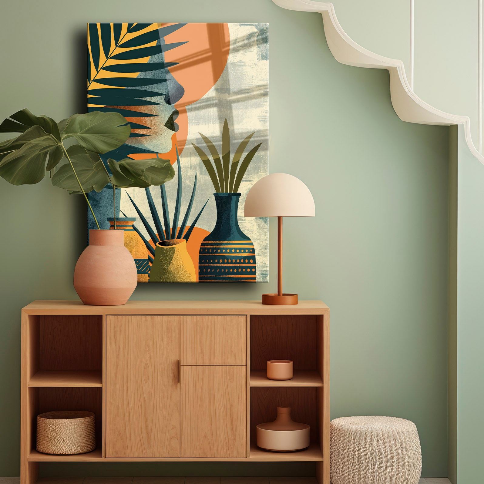 Quadro Decorativo em Vidro Temperado 4 mm Multicolor 35 x 50 cm – Impressão UV (Modelo Camtbl-061)