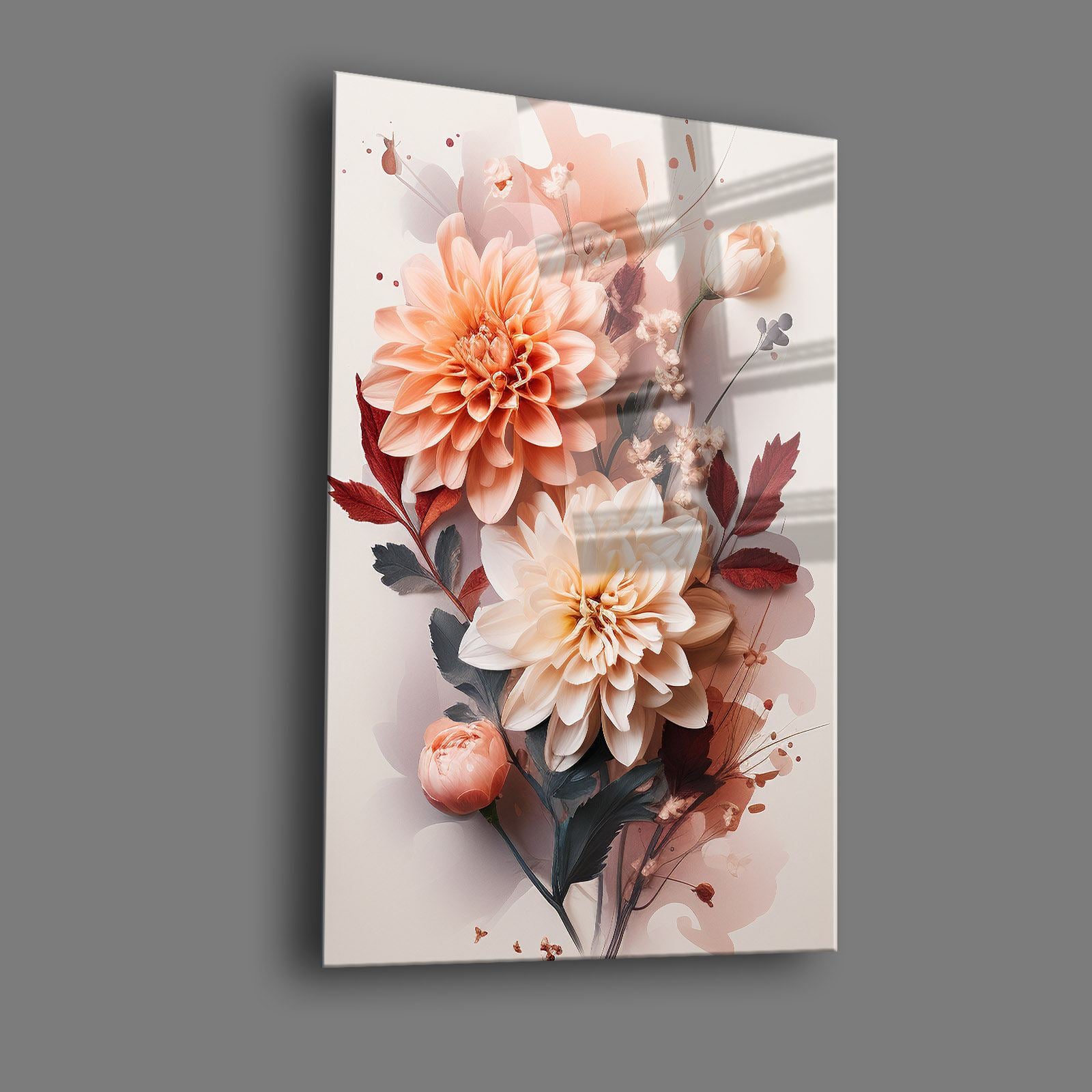 Quadro Decorativo em Vidro Temperado 100% (4 mm) 35 x 50 cm Multicolor com Impressão UV – Camtbl-062