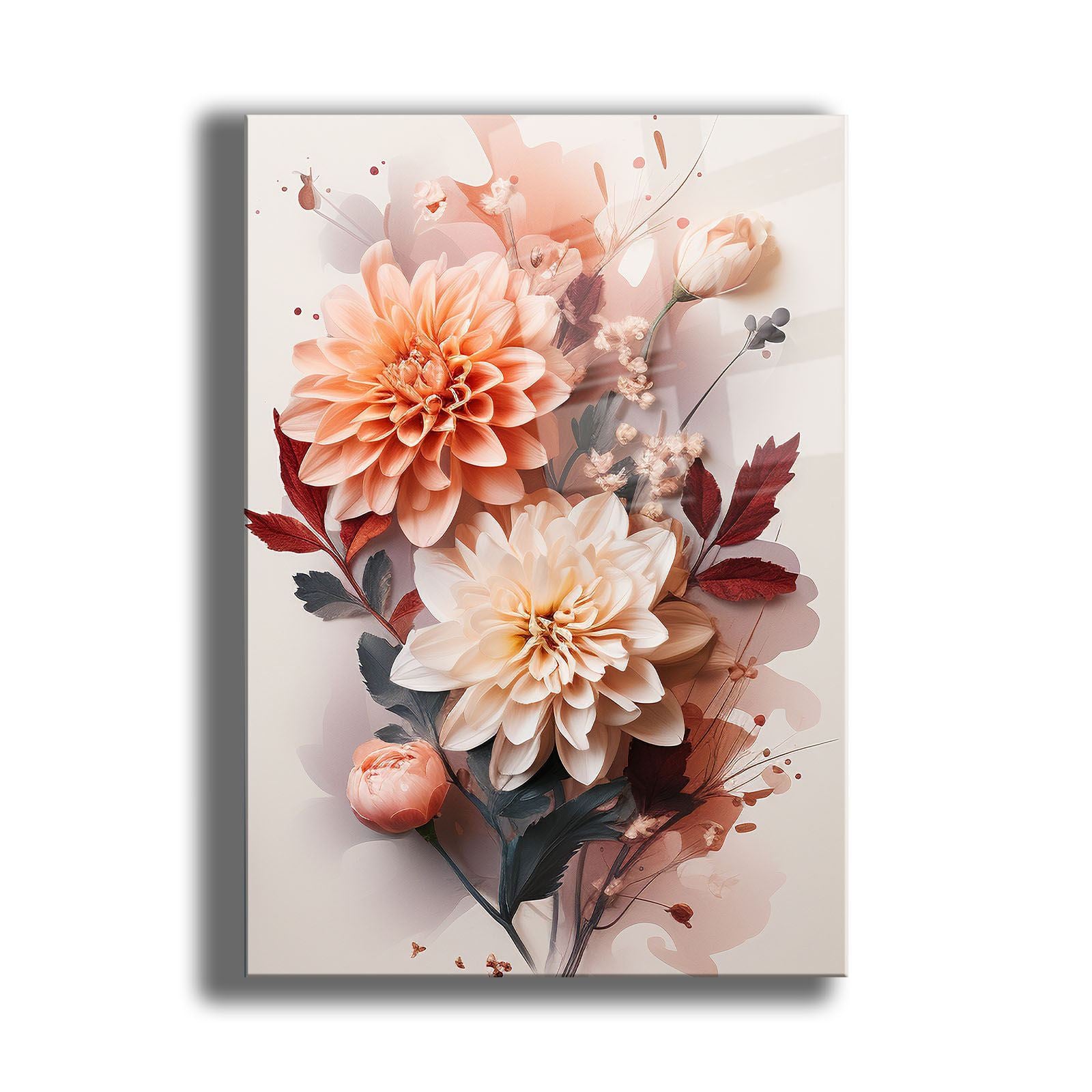 Quadro Decorativo em Vidro Temperado 100% (4 mm) 35 x 50 cm Multicolor com Impressão UV – Camtbl-062