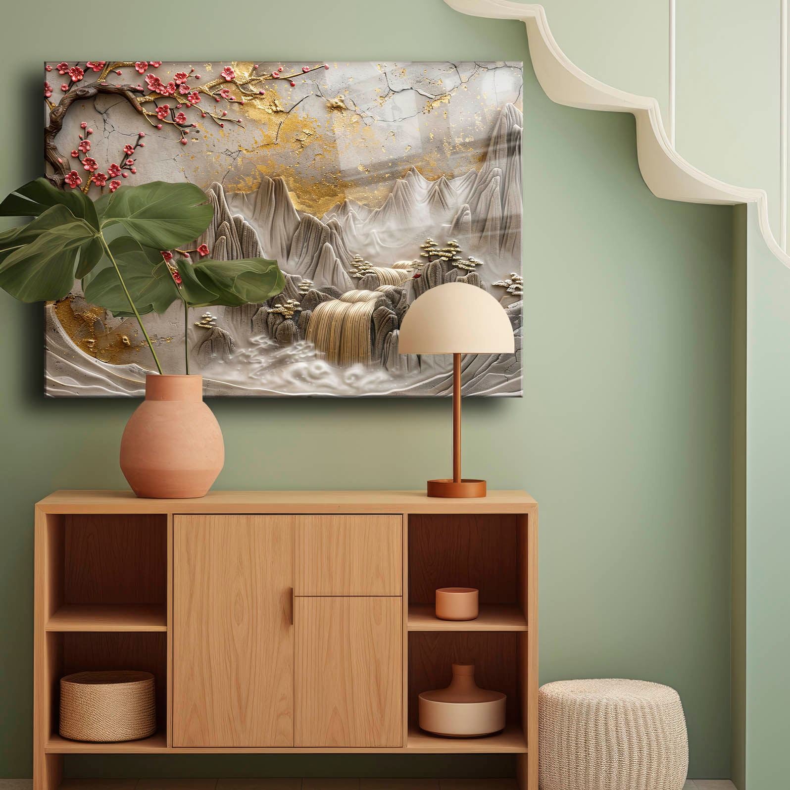 Quadro Decorativo em Vidro Temperado 4 mm 30x40 cm Multicolor com Impressão UV