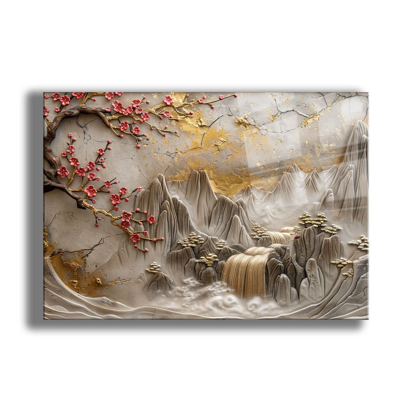 Quadro Decorativo em Vidro Temperado 4 mm 30x40 cm Multicolor com Impressão UV