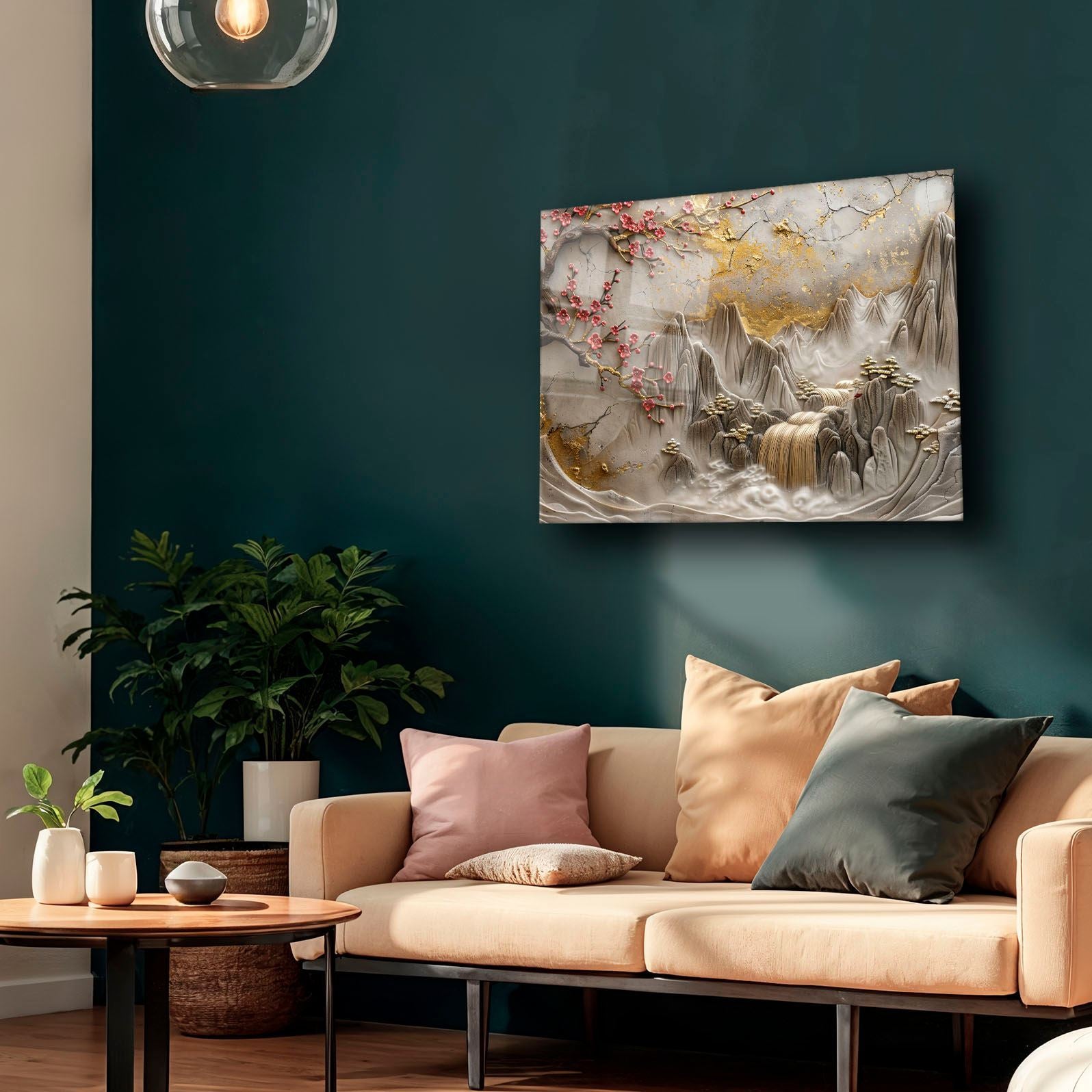 Quadro Decorativo em Vidro Temperado 35 x 50 cm – Multicolor, Impressão UV, 4 mm (Camtbl-064 | 544CLR1486)