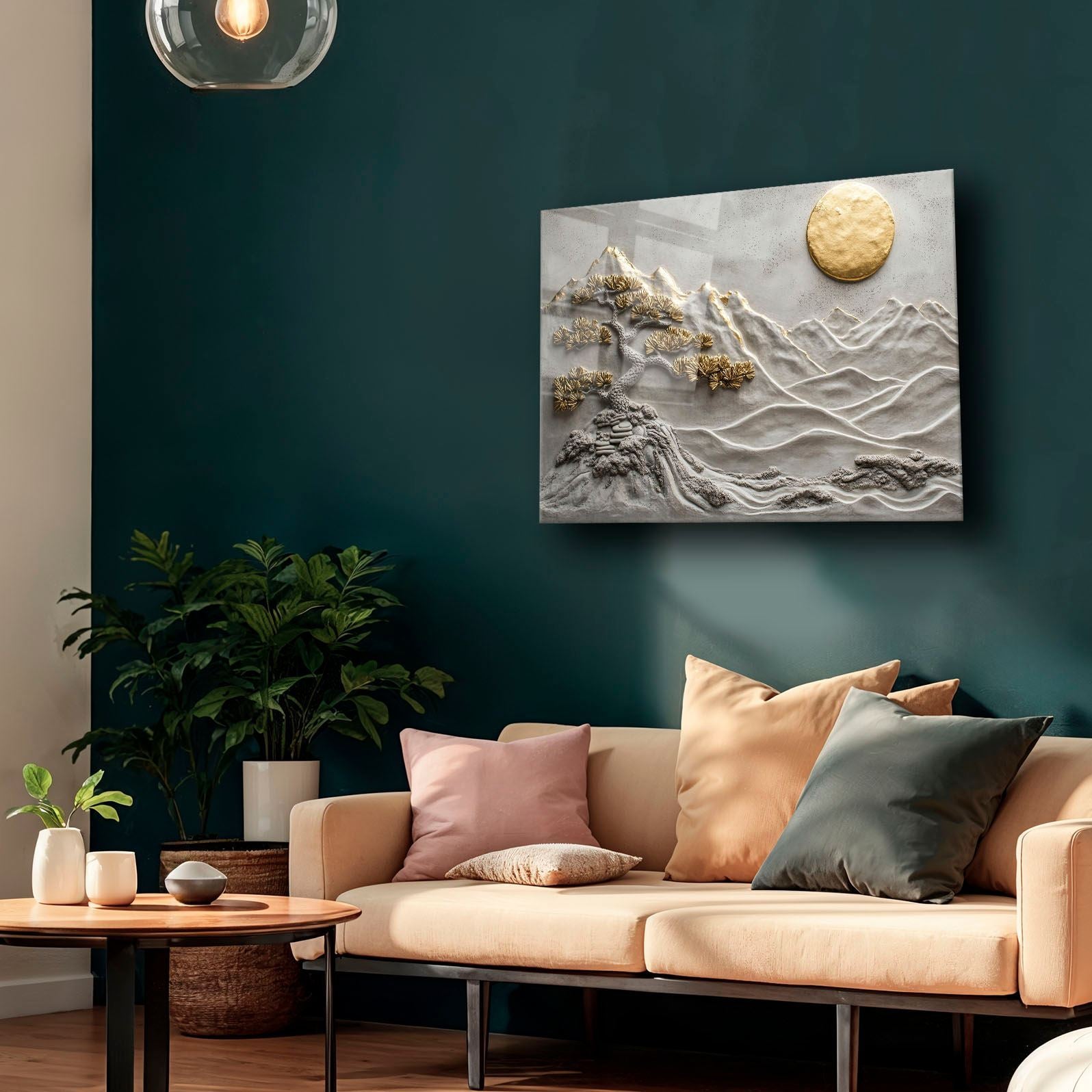 Quadro Decorativo em Vidro Temperado 30x40 cm Multicolor (4 mm, Impressão UV) – Camtbl-065