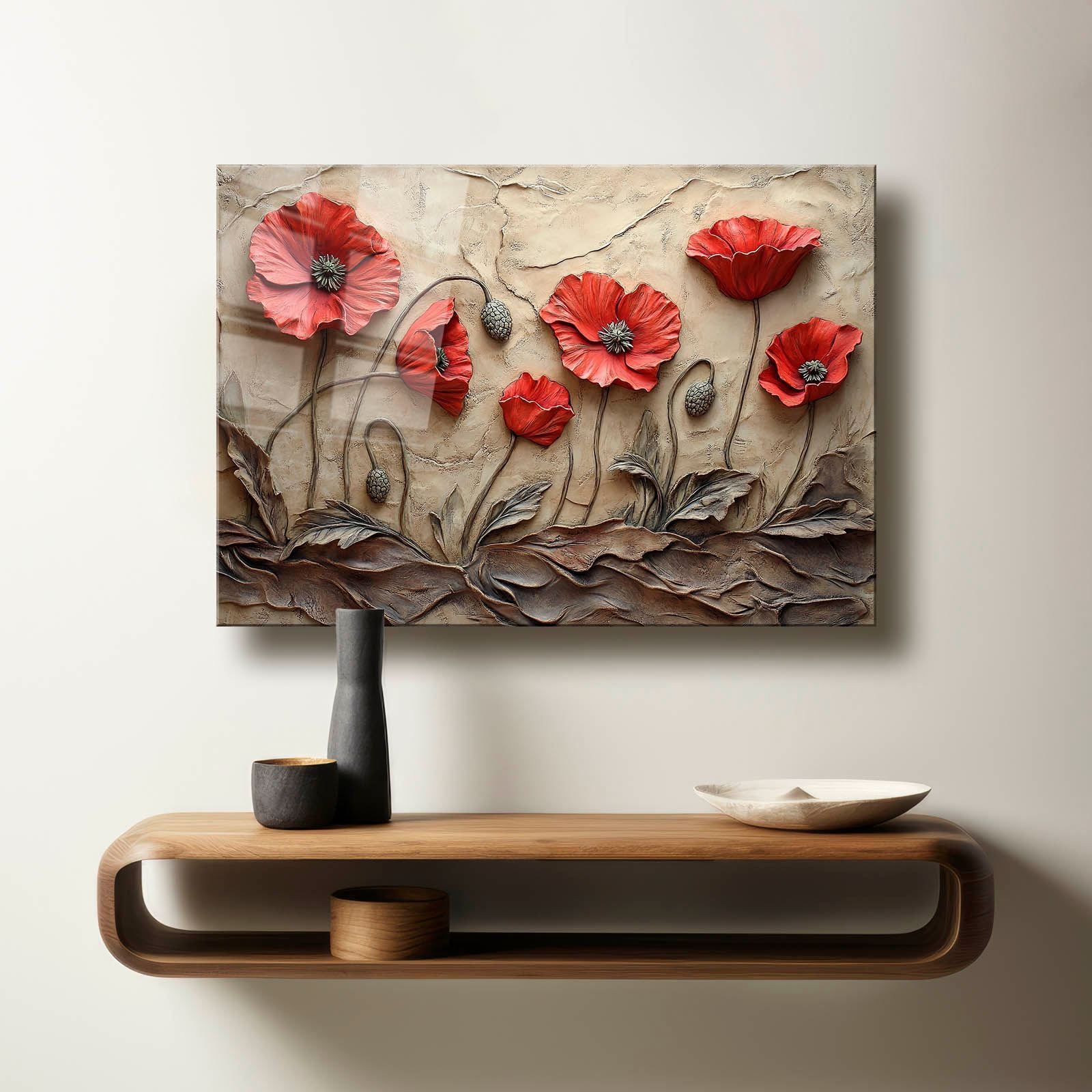 Quadro Decorativo em Vidro Temperado Multicor 30x40 cm (4 mm) com Impressão UV – Camtbl-067