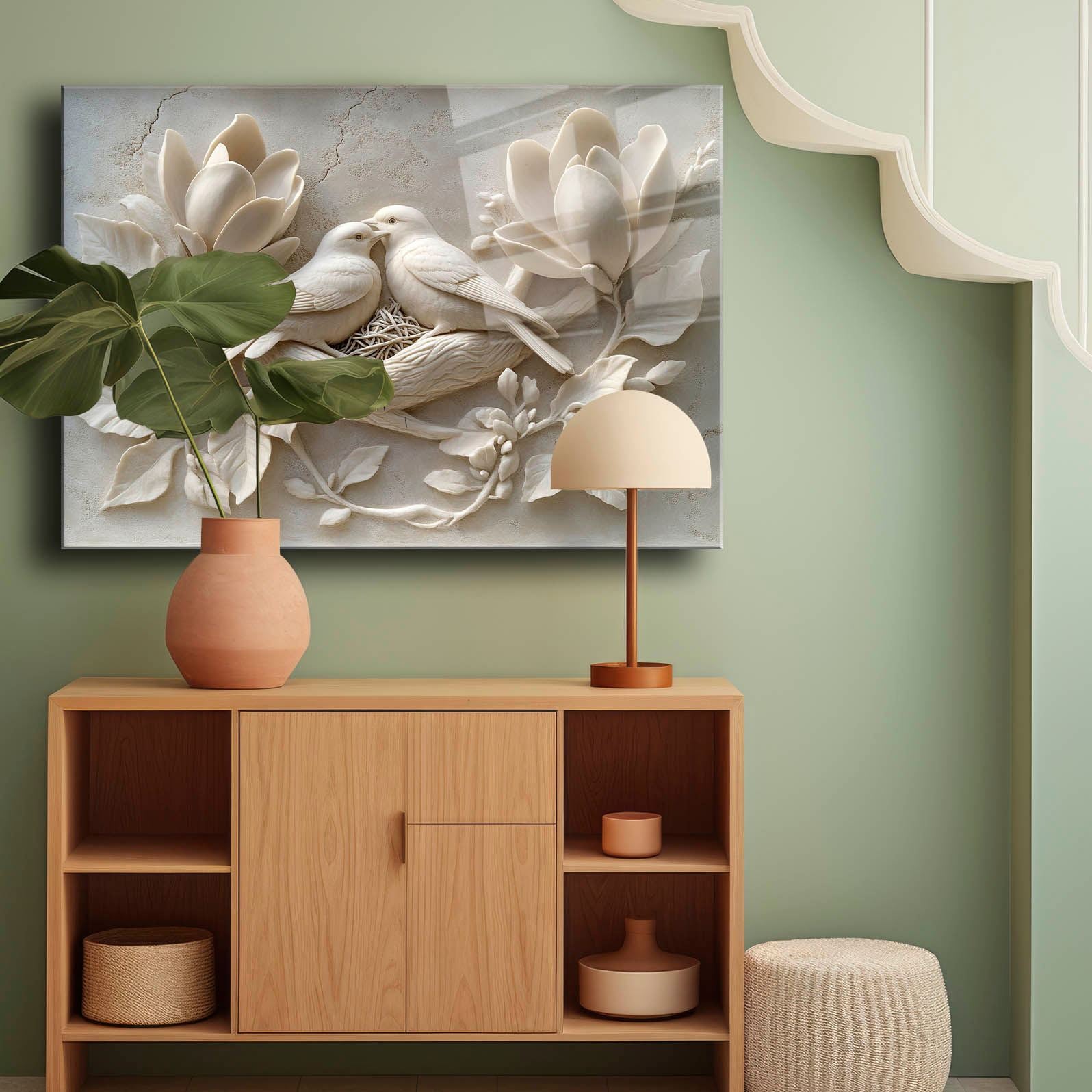 Quadro Decorativo em Vidro Temperado 35 x 50 cm, Multicolor — Impressão UV, 4 mm — Modelo Camtbl-070