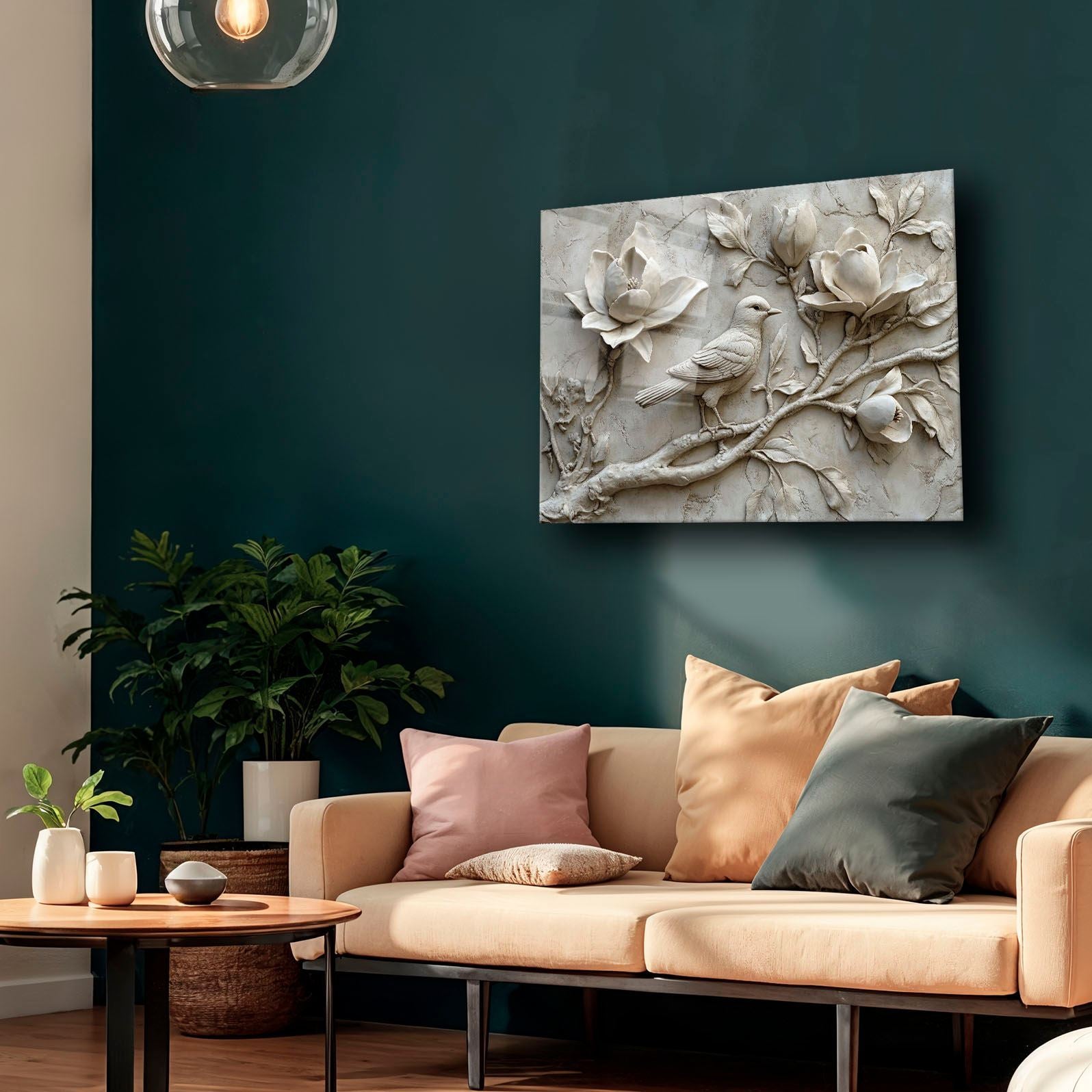 Quadro Decorativo em Vidro Temperado, 35x50 cm, Multicolor, Impressão UV – Camtbl-071