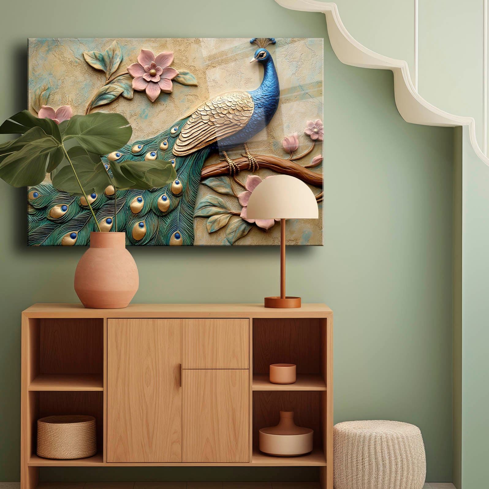 Quadro Decorativo em Vidro Temperado Multicolor 35 x 50 cm – Impressão UV (4 mm) – Camtbl-075