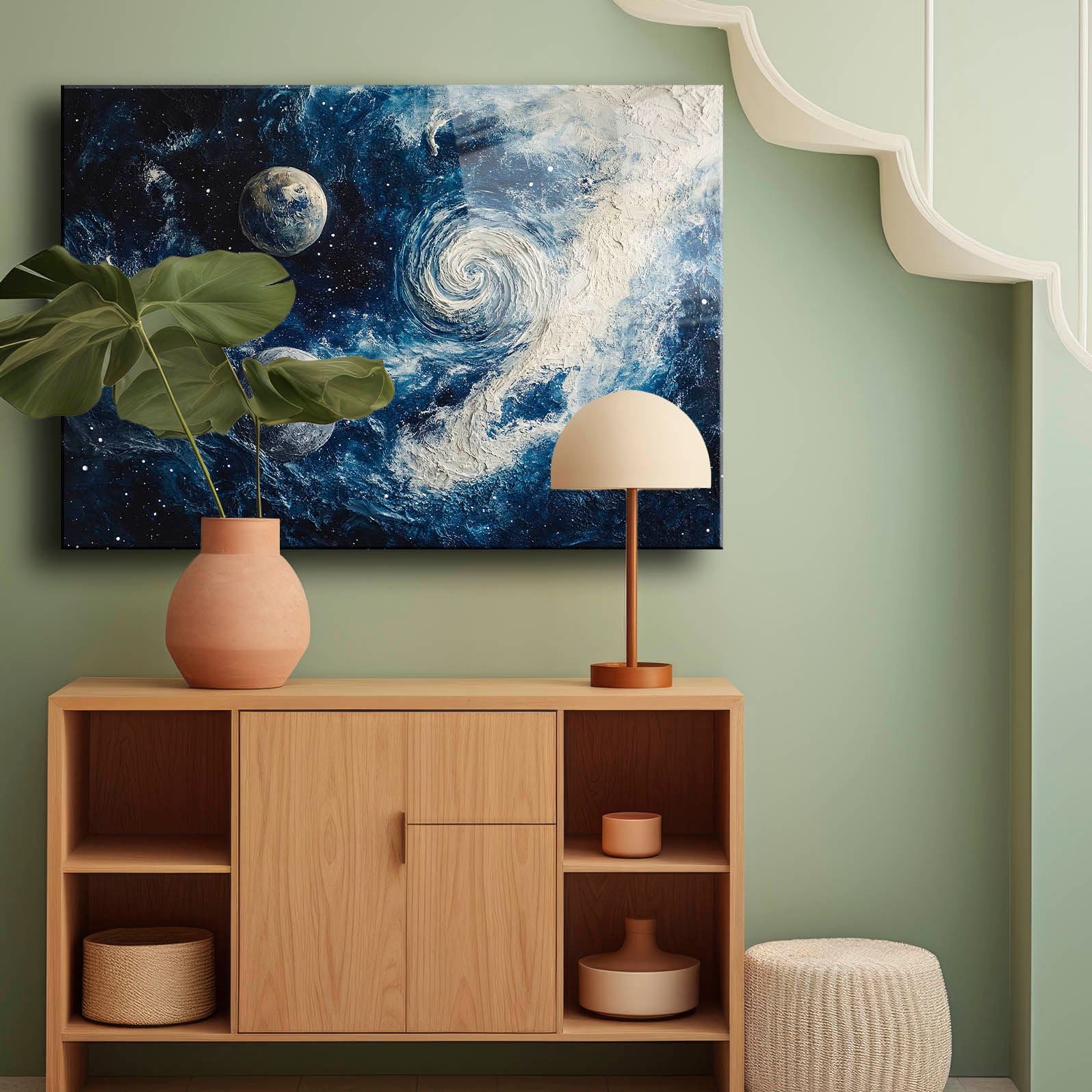 Quadro Decorativo em Vidro Temperado 30 x 40 cm Multicolor (4 mm, Impressão UV) – Camtbl-076