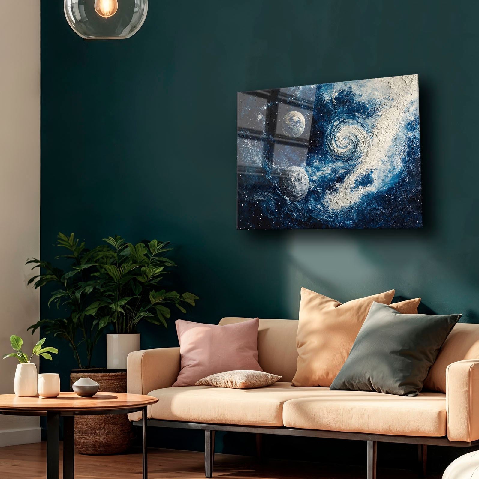 Quadro Decorativo em Vidro Temperado 30 x 40 cm Multicolor (4 mm, Impressão UV) – Camtbl-076