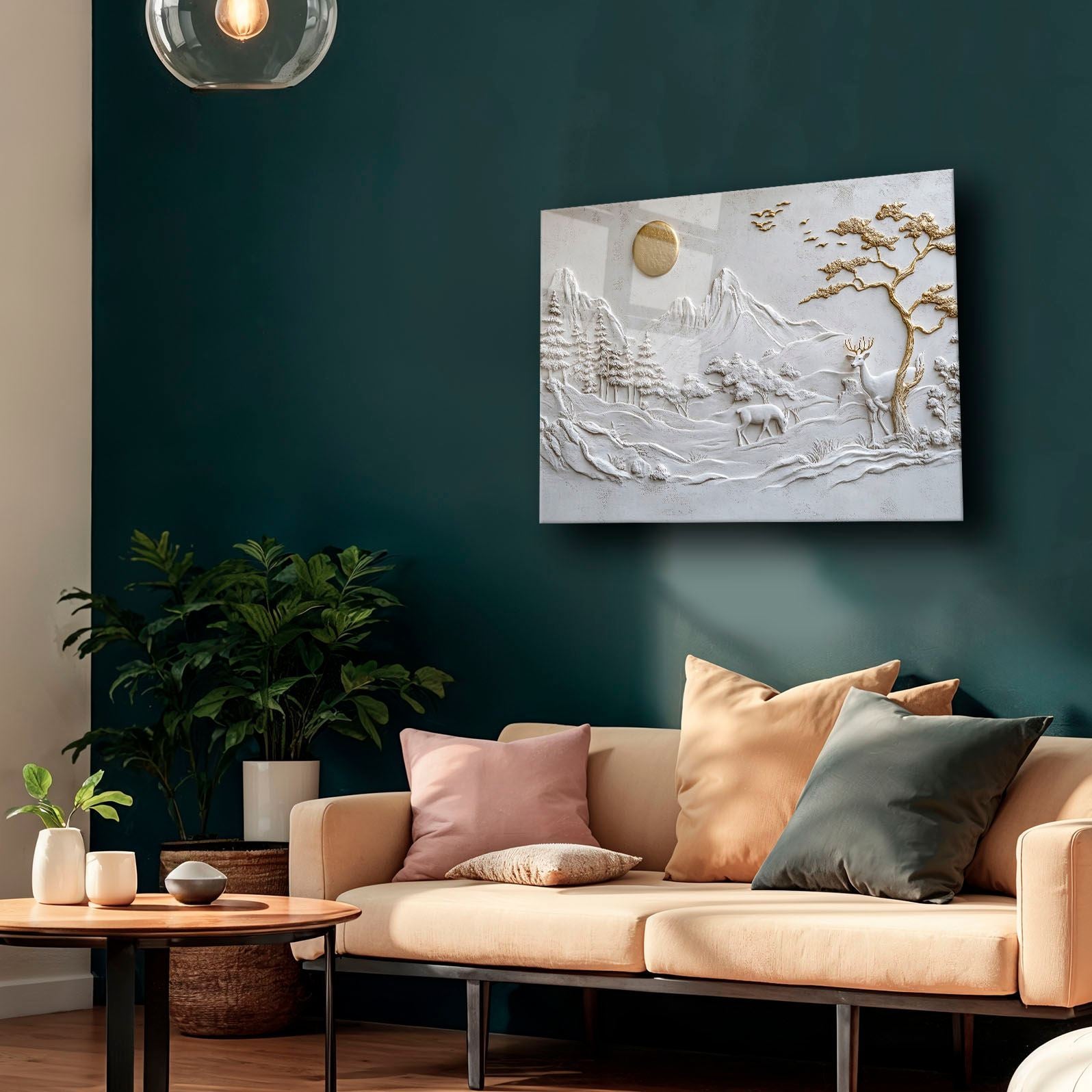 Quadro Decorativo em Vidro Temperado 30 x 40 cm – Multicolor, Impressão UV (Camtbl-077)