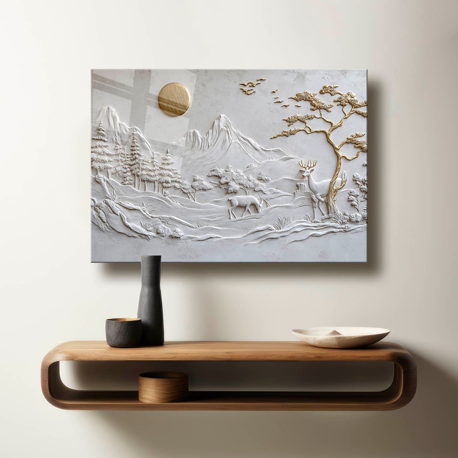 Quadro Decorativo em Vidro Temperado Multicolor 35x50 cm, 4 mm – Impressão UV | Camtbl-077