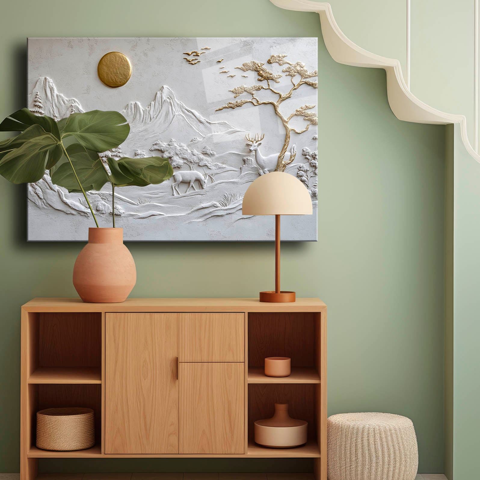 Quadro Decorativo em Vidro Temperado Multicolor 35x50 cm, 4 mm – Impressão UV | Camtbl-077