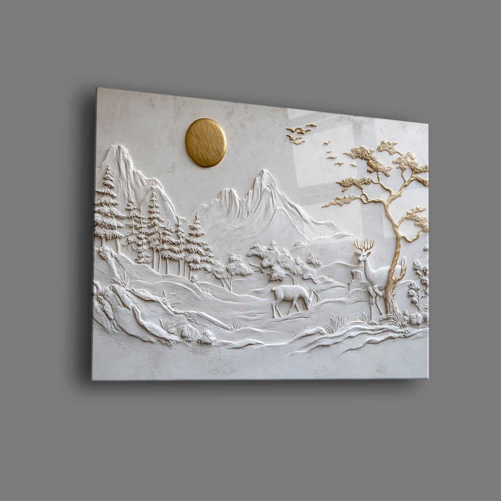 Quadro Decorativo em Vidro Temperado Multicolor 35x50 cm, 4 mm – Impressão UV | Camtbl-077