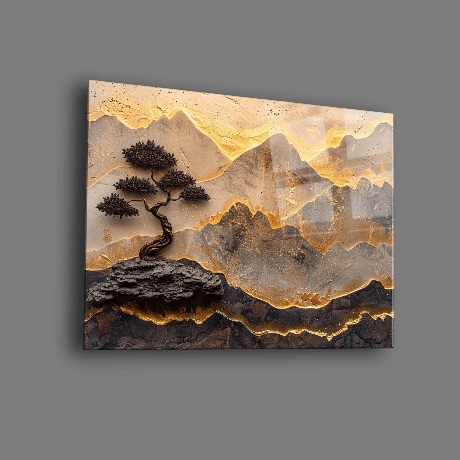 Quadro Decorativo em Vidro Temperado 30 x 40 cm (4 mm) Multicolor com Impressão UV | Camtbl-078