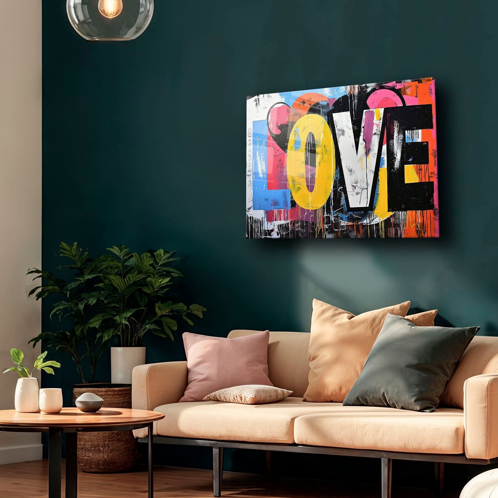 Camtbl-079 Quadro Decorativo em Vidro Temperado 35x50 cm - Multicolor, Impressão UV, 4 mm