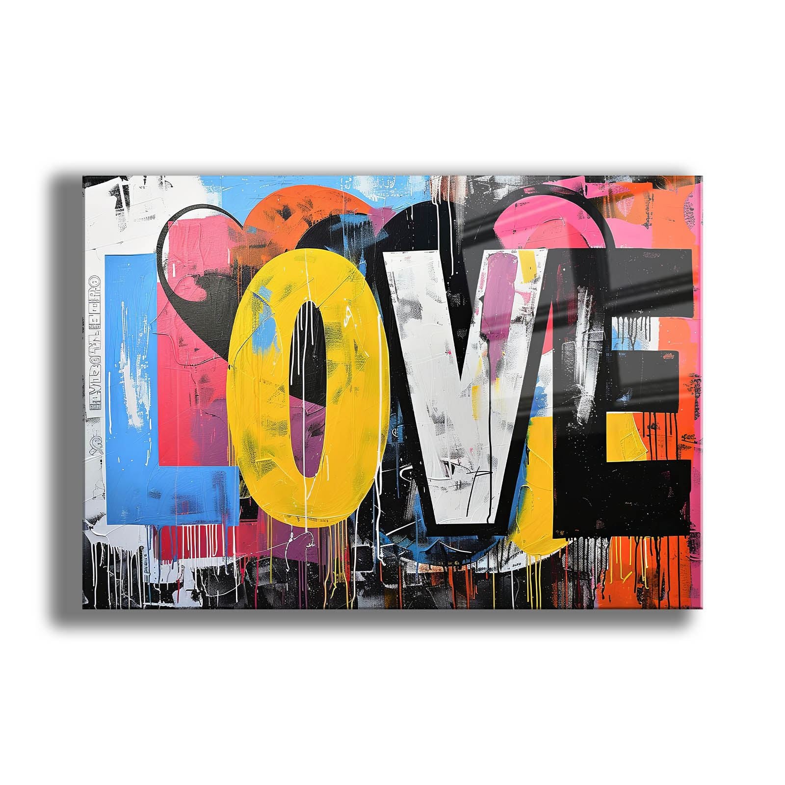 Camtbl-079 Quadro Decorativo em Vidro Temperado 35x50 cm - Multicolor, Impressão UV, 4 mm