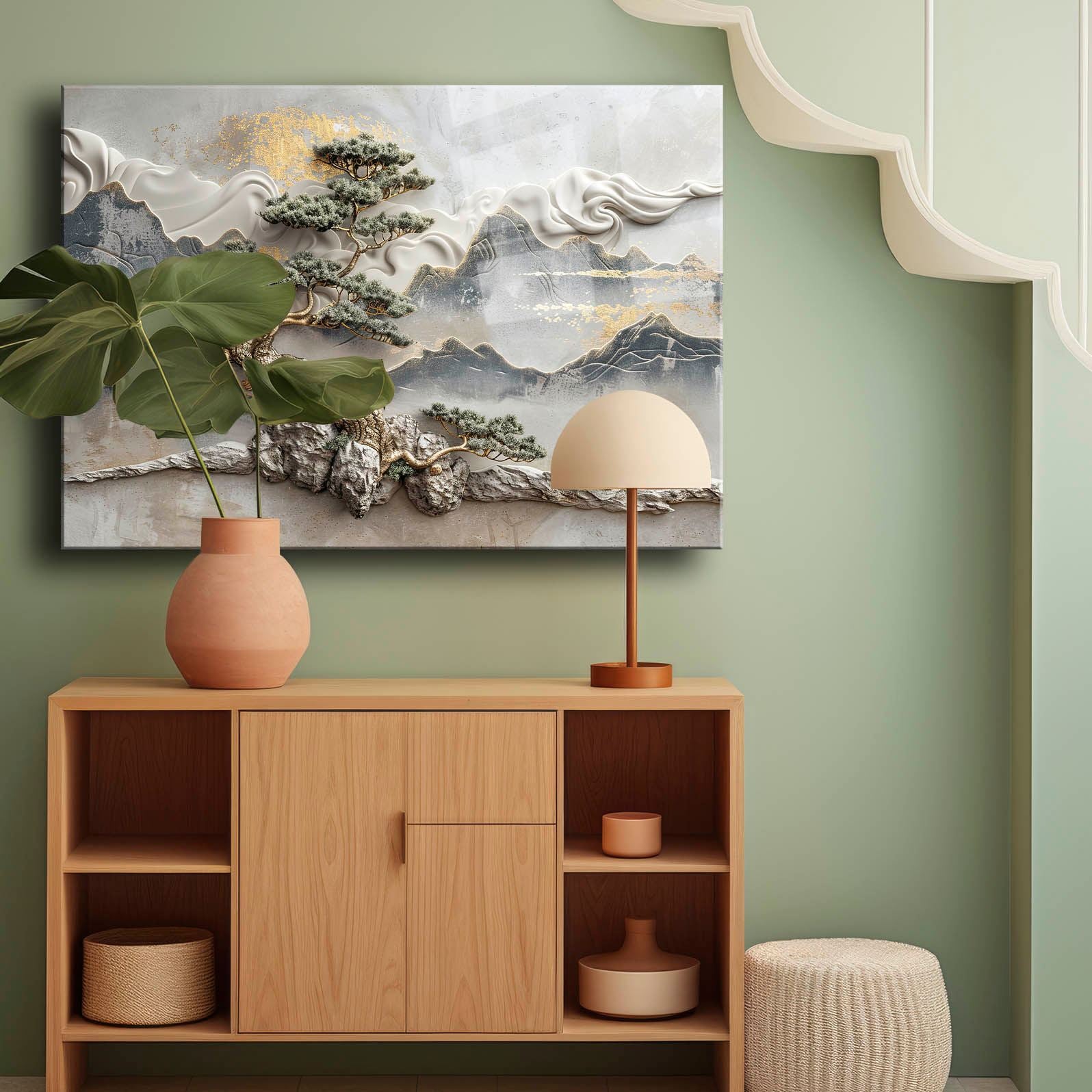 Quadro Decorativo em Vidro Temperado 30x40 cm Multicolor Camtbl-080, Impressão UV, 4 mm