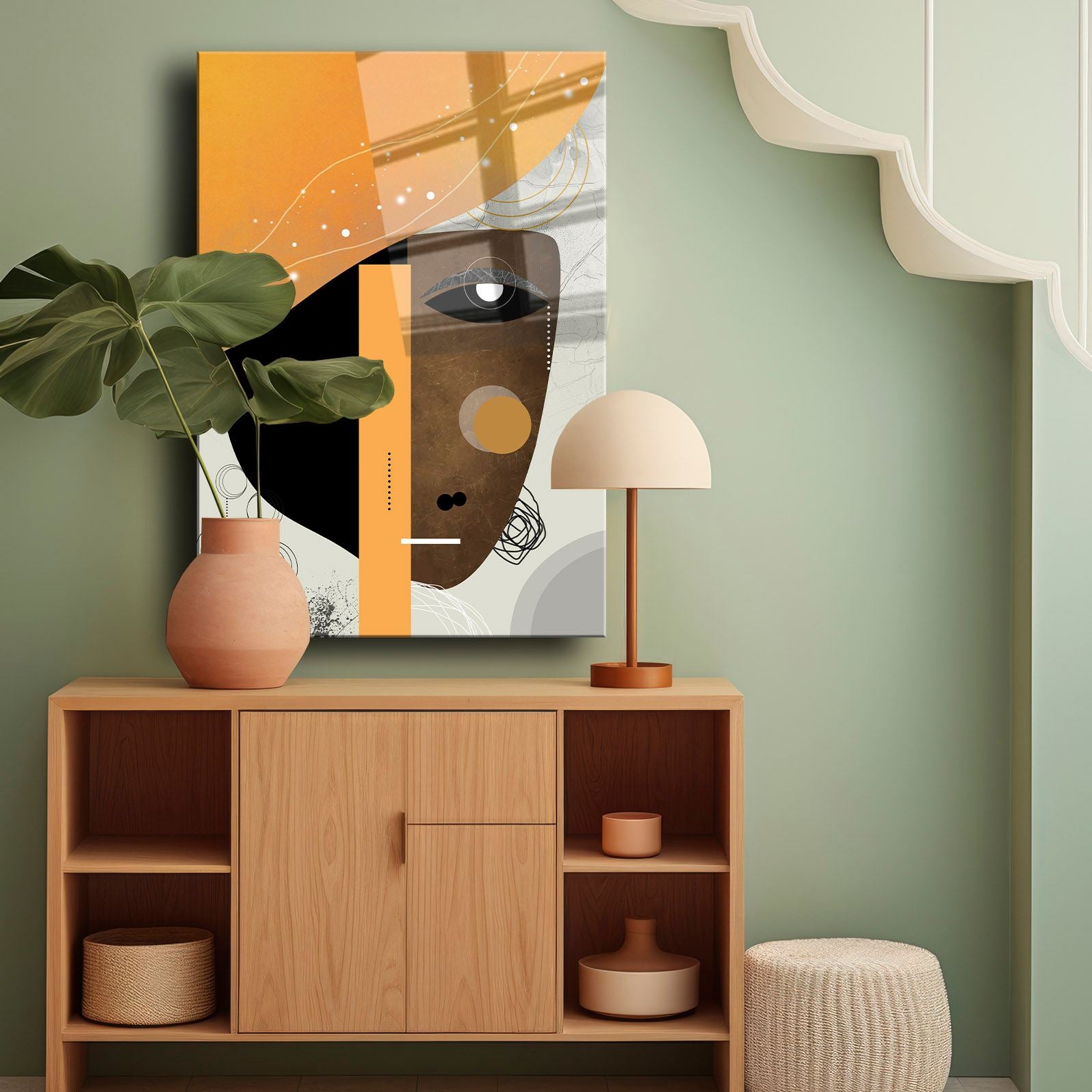 Quadro Decorativo em Vidro Temperado 100% 30 x 40 cm, Multicolor, Impressão UV, 4 mm – Camtbl-083