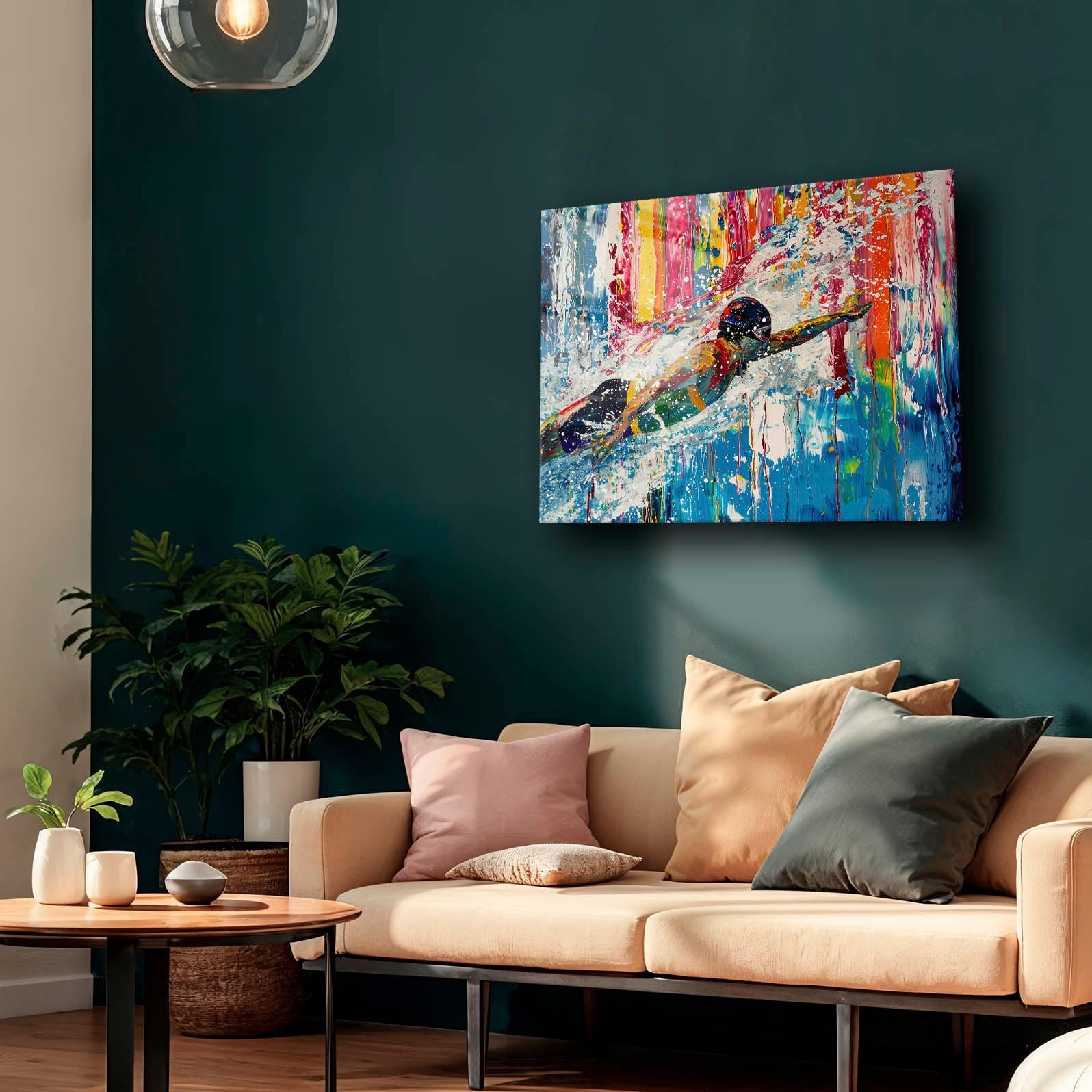 Quadro Decorativo em Vidro Temperado 30x40 cm (4 mm) – Multicolor, Impressão UV – Camtbl-084