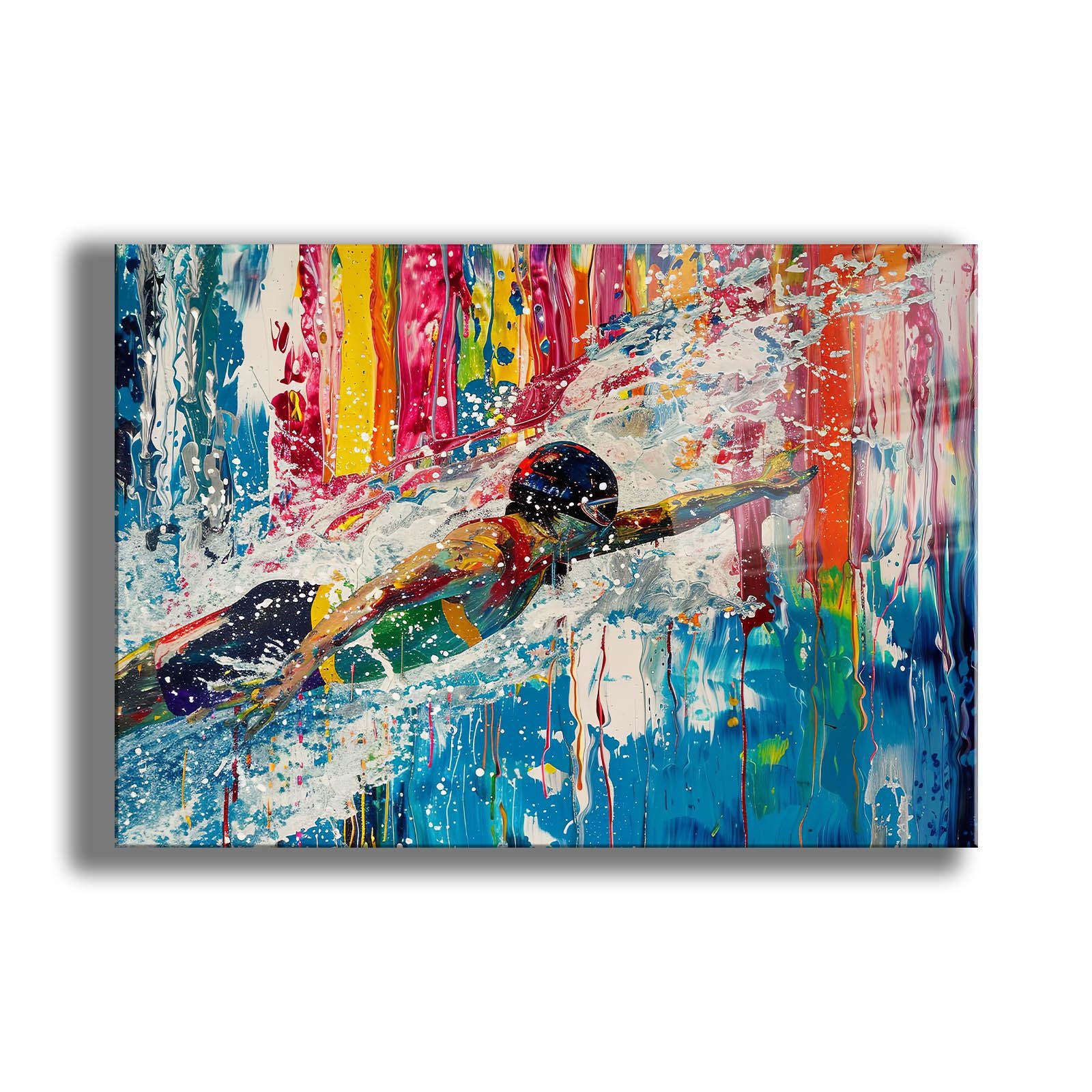 Quadro Decorativo em Vidro Temperado 4 mm (35 x 50 cm) Multicolor com Impressão UV