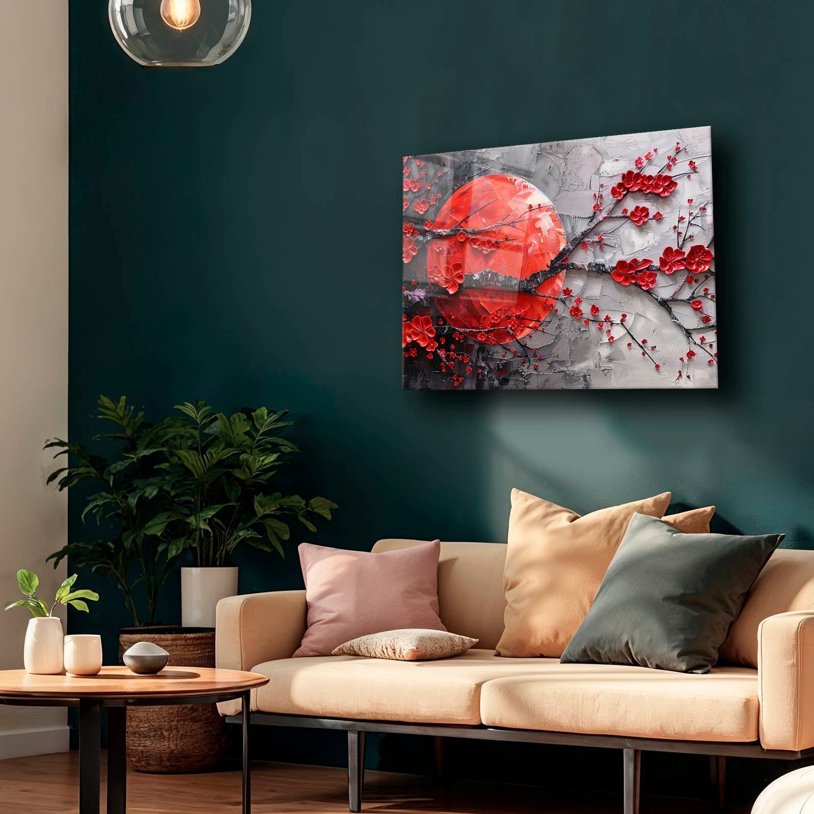 Quadro Decorativo em Vidro Temperado 35 x 50 cm, Multicolor, Impressão UV (4 mm) – Camtbl-085