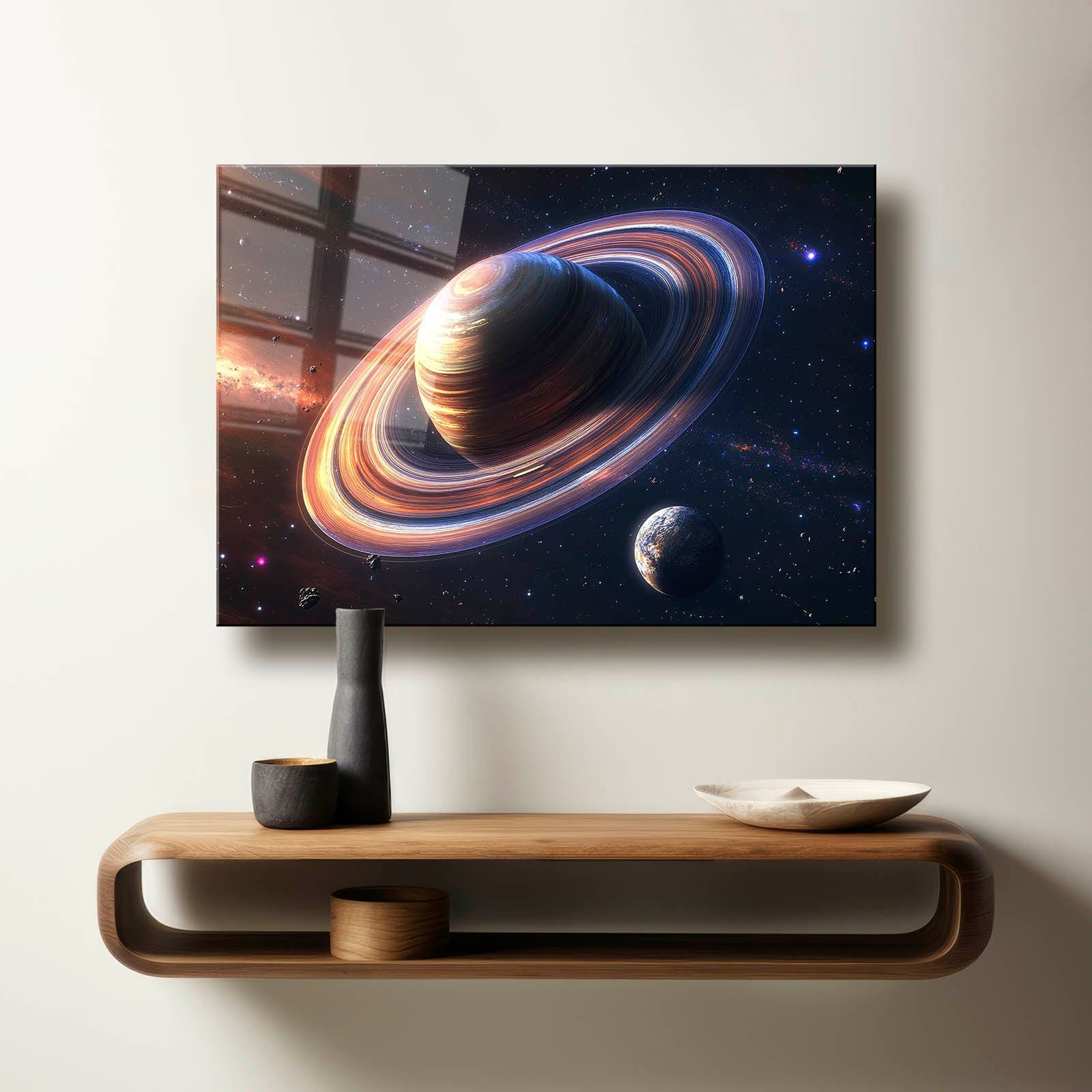 Quadro Decorativo em Vidro Temperado 35x50 cm Multicolor (4 mm, Impressão UV) – Camtbl-091