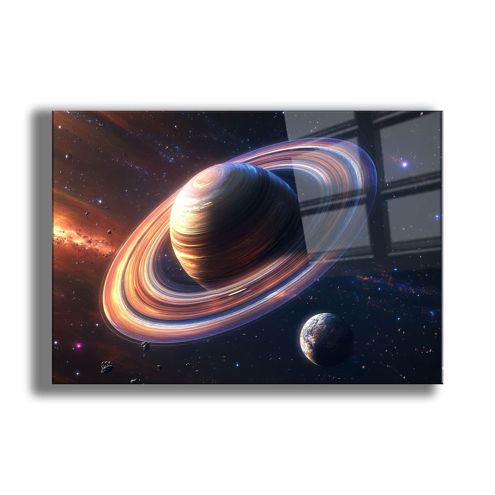 Quadro Decorativo em Vidro Temperado 35x50 cm Multicolor (4 mm, Impressão UV) – Camtbl-091