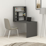 Secretária Moderna – 59 x 74 x 90 cm – Antracite – Painel de partículas revestido em melamina