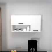 Armário multifuncional – 90 x 52 x 24,8 cm – branco – painel de partículas revestido em melamina