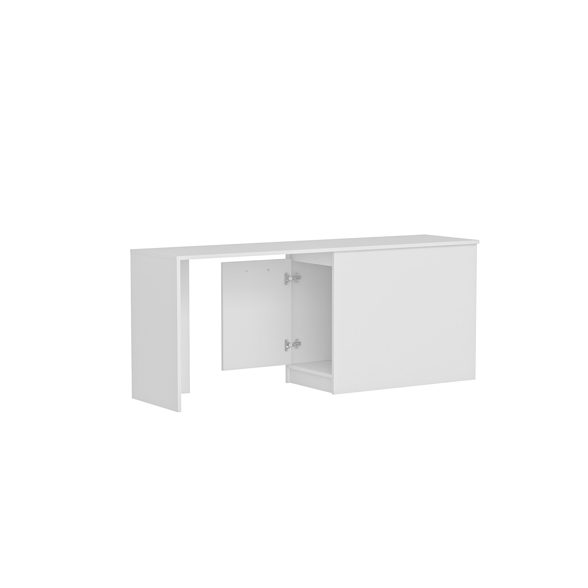 Secretária de Estudo/Escritório – 180 cm x 73,8 cm x 47 cm – Branco