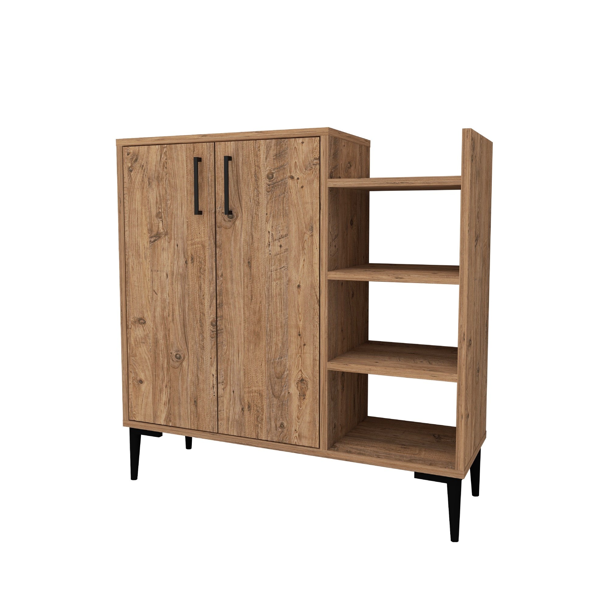 Armário multiuso – 90cm x 90.6cm x 29.6cm – Pinho Atlântico – Painel de partículas