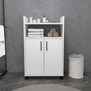 Armário multiuso – 60 cm x 97.3 cm x 35 cm – Branco – Painéis de partículas revestidos a melamina