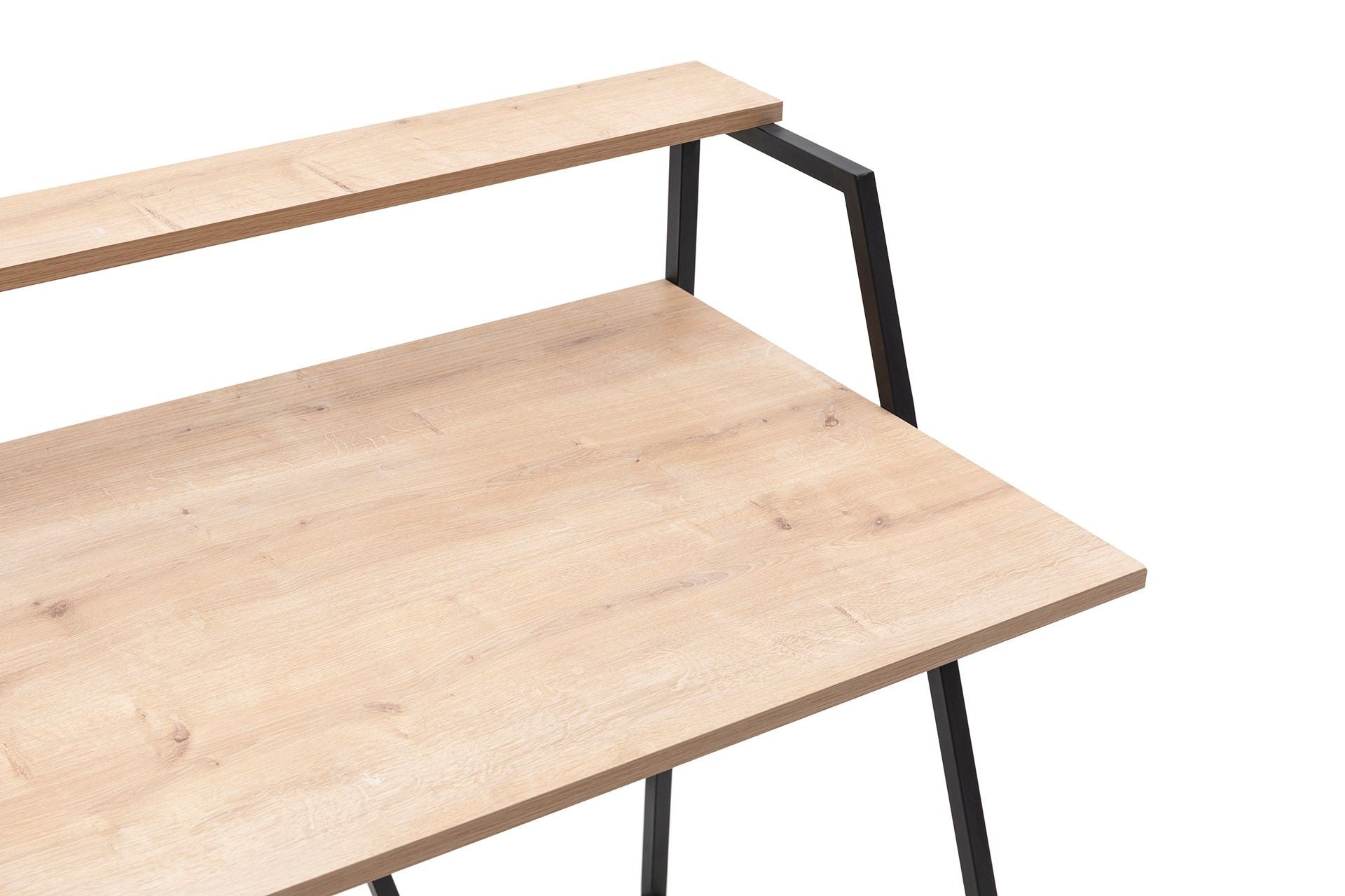 Secretária de Estudo – 105 cm x 60 cm x 90 cm – Safira e Preto – Painéis de partículas revestidos a melamina