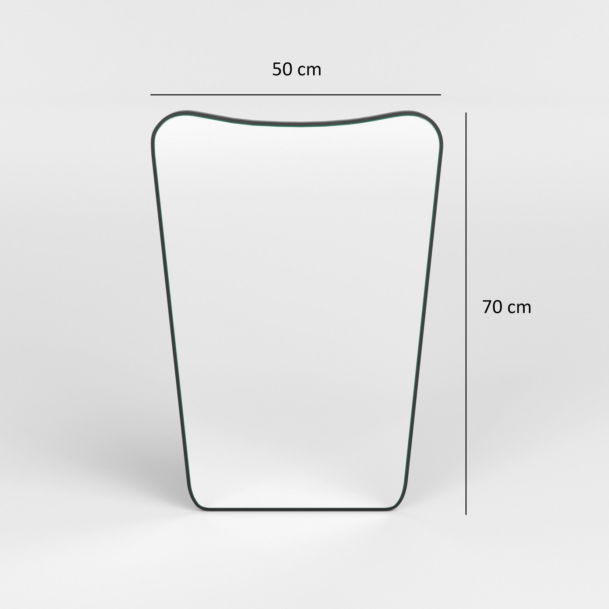 Armário de banheiro elegante preto com espelho, 100% MDF, 18 mm de espessura, tamanho do espelho: 50 x 70 cm | Design moderno para banheiros elegantes e soluções de armazenamento