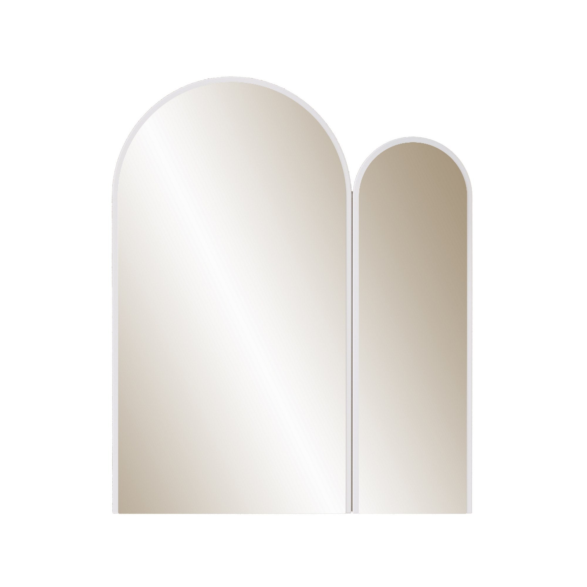 Espelho decorativo elegante, MDF branco, 60 x 2 x 73 cm | 100% MDF, 18 mm de espessura | Perfeito para decoração moderna e espaços elegantes