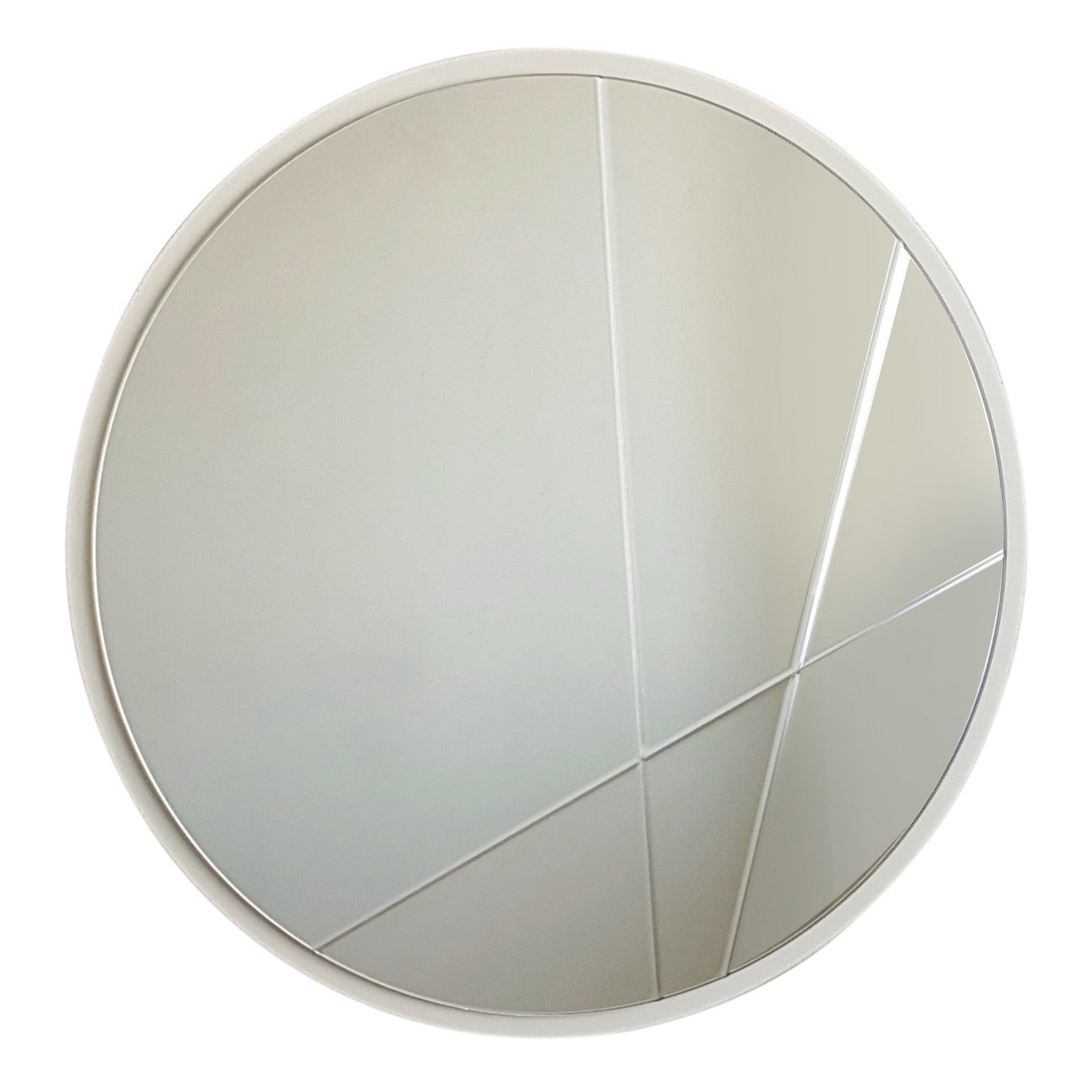 Espelho de parede prateado elegante, 60 x 60 cm | 100% MDF, montado | Perfeito para decoração moderna de hotéis e residências, design elegante em cores sólidas