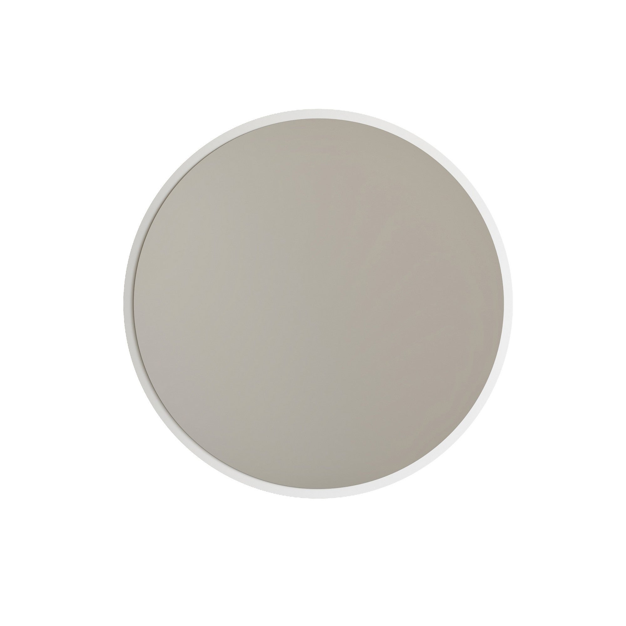 Espelho de parede branco moderno, 60 x 60 cm, 100% MDF, 2,2 cm de espessura | Montado e pronto para pendurar | Perfeito para decoração escandinava e hoteleira