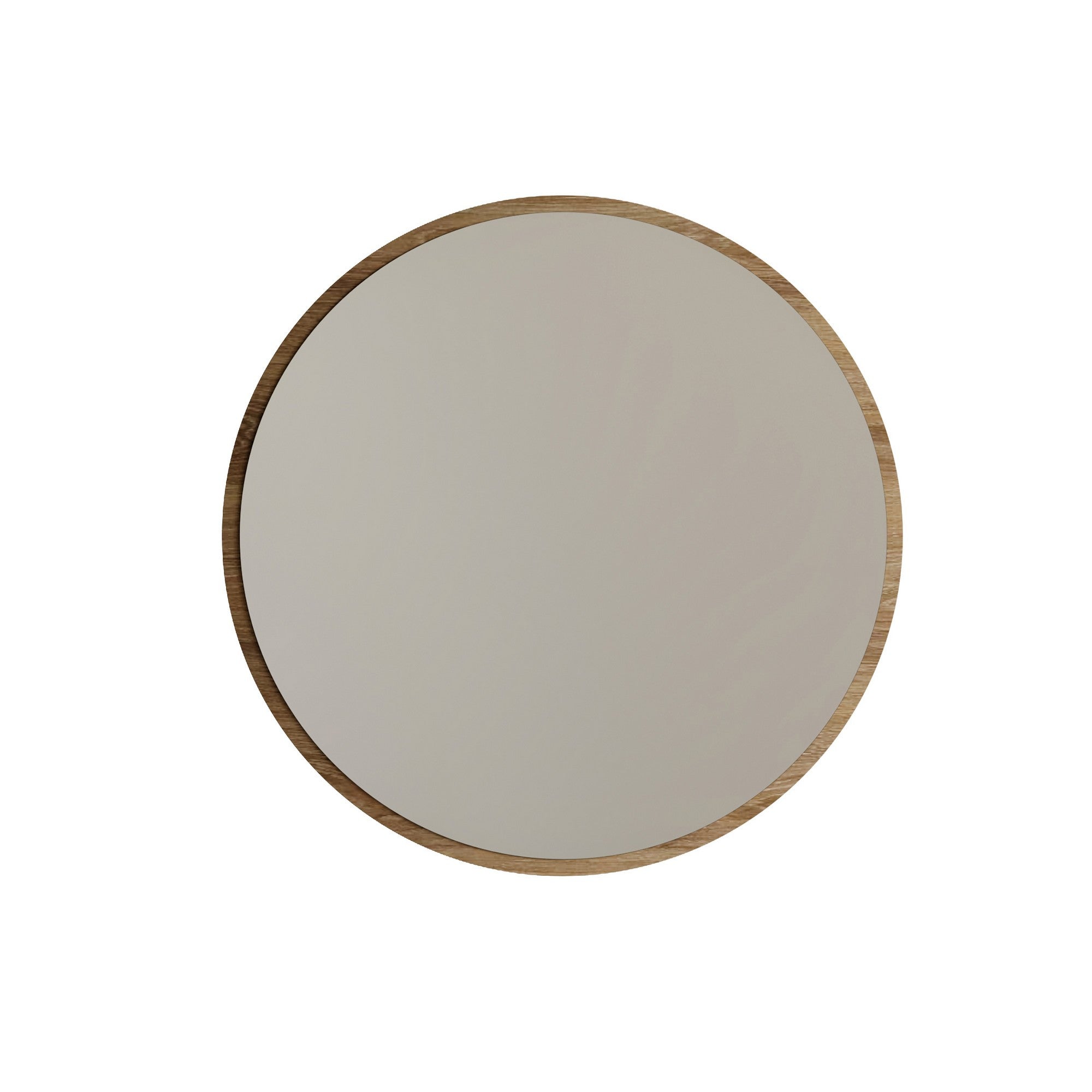 Espelho de parede moderno, 60 x 60 cm, cor nogueira | Painel de partículas 100% revestido de melamina, 2,2 cm de espessura | Perfeito para decoração escandinava e hoteleira